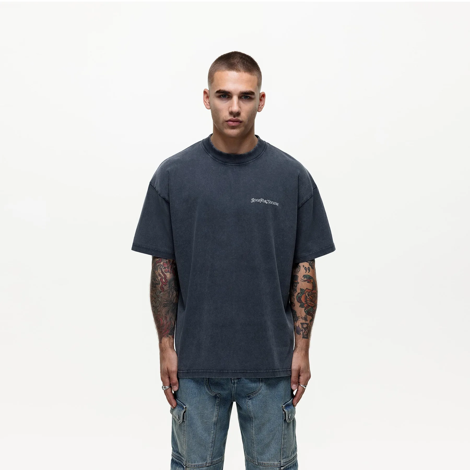 Vintage Washed Navy T-shirt sold by Good For Nothing Clothing