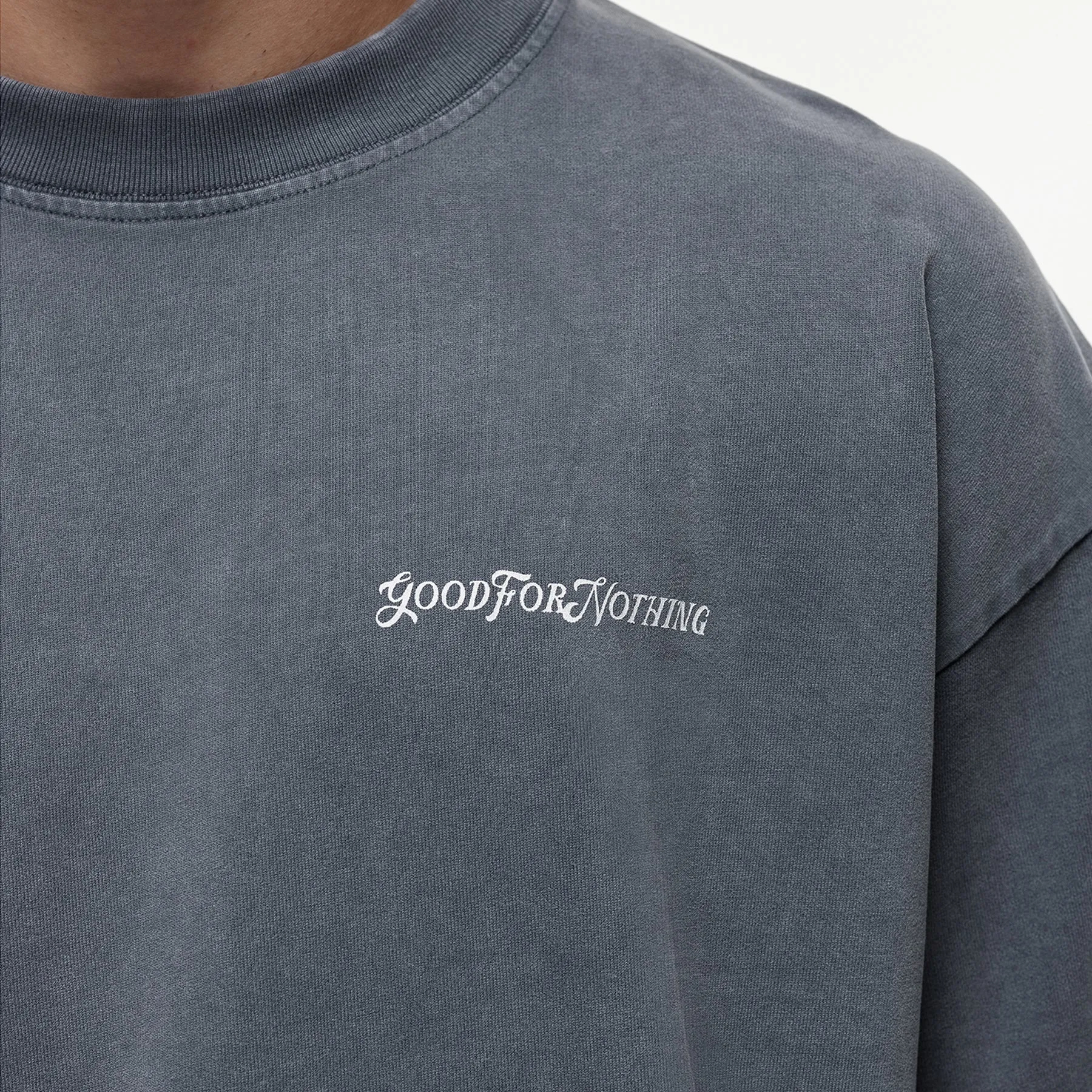 Vintage Washed Grey T-shirt sold by Good For Nothing Clothing product image thumbnail 3