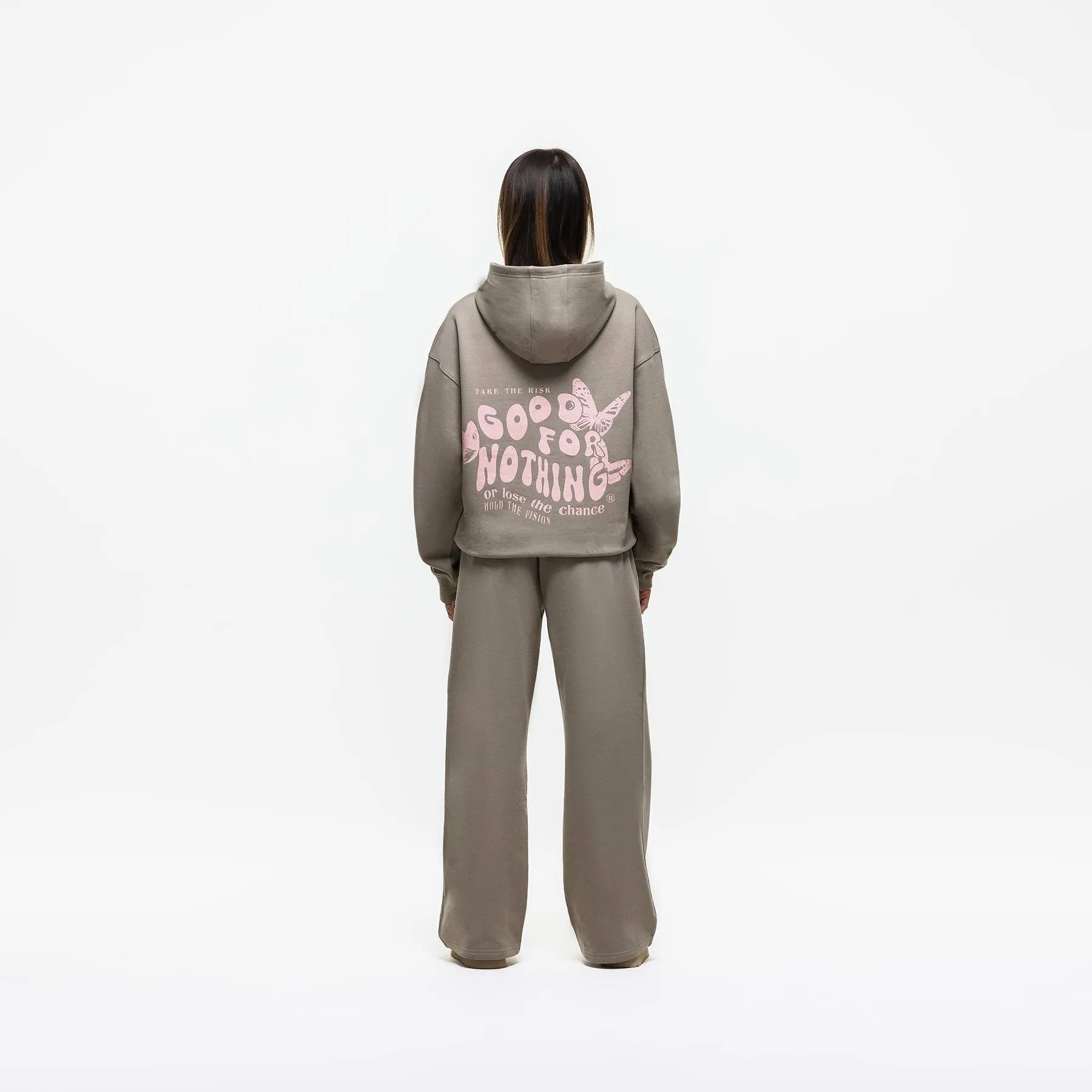 Stamp Taupe Hoodie (Final Sale) sold by Good For Nothing Clothing product image thumbnail 4