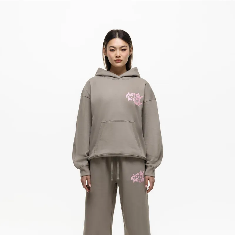 Stamp Taupe Hoodie (Final Sale) sold by Good For Nothing Clothing