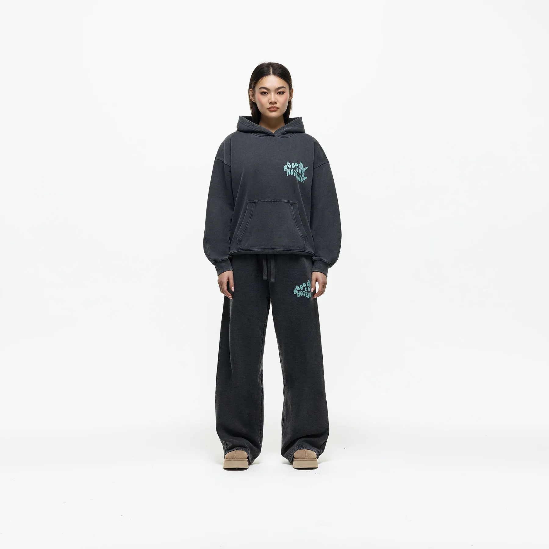 Stamp Washed Black Sweatpant sold by Good For Nothing Clothing product image thumbnail 2