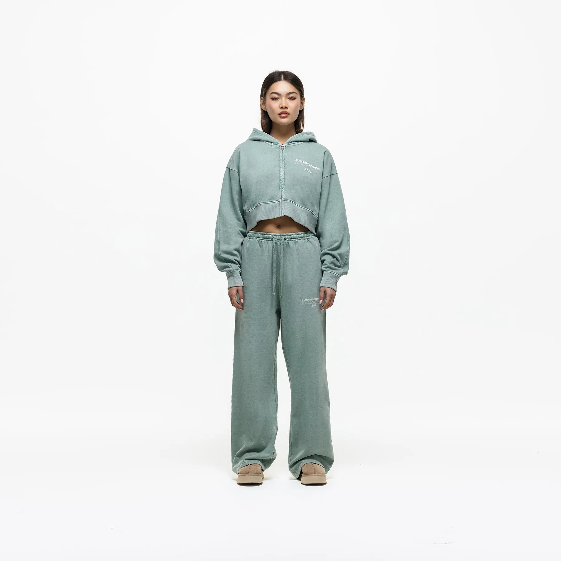 Dream Forever Washed Aqua Sweatpant (Final Sale) sold by Good For Nothing Clothing product image thumbnail 4