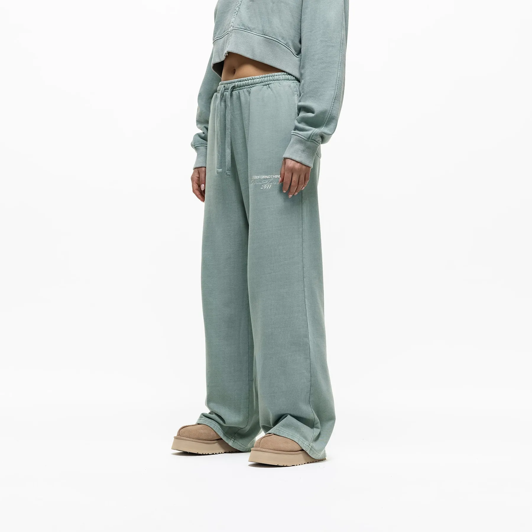 Dream Forever Washed Aqua Sweatpant (Final Sale) sold by Good For Nothing Clothing product image thumbnail 2