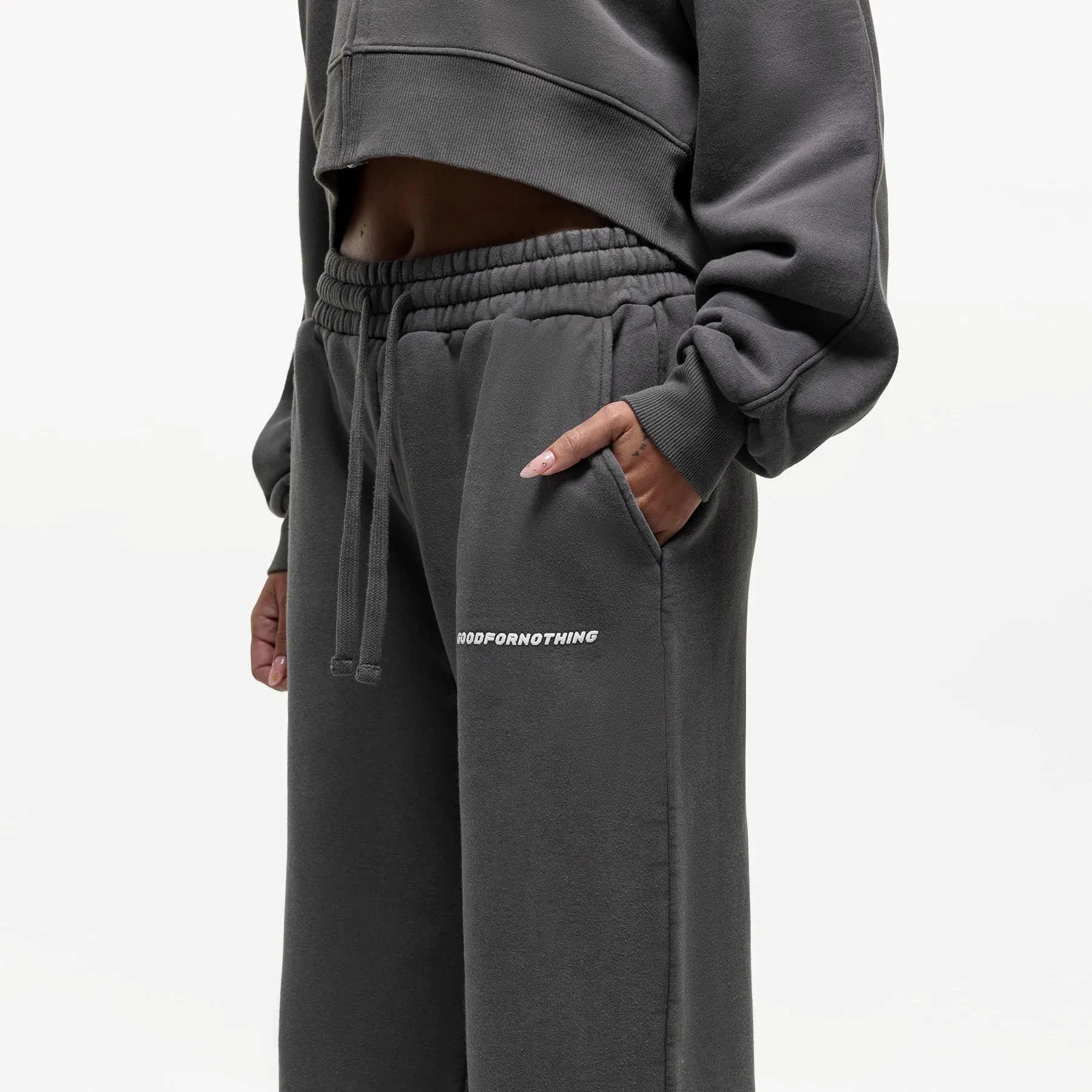 Vintage Washed Grey Sweatpant sold by Good For Nothing Clothing product image thumbnail 2