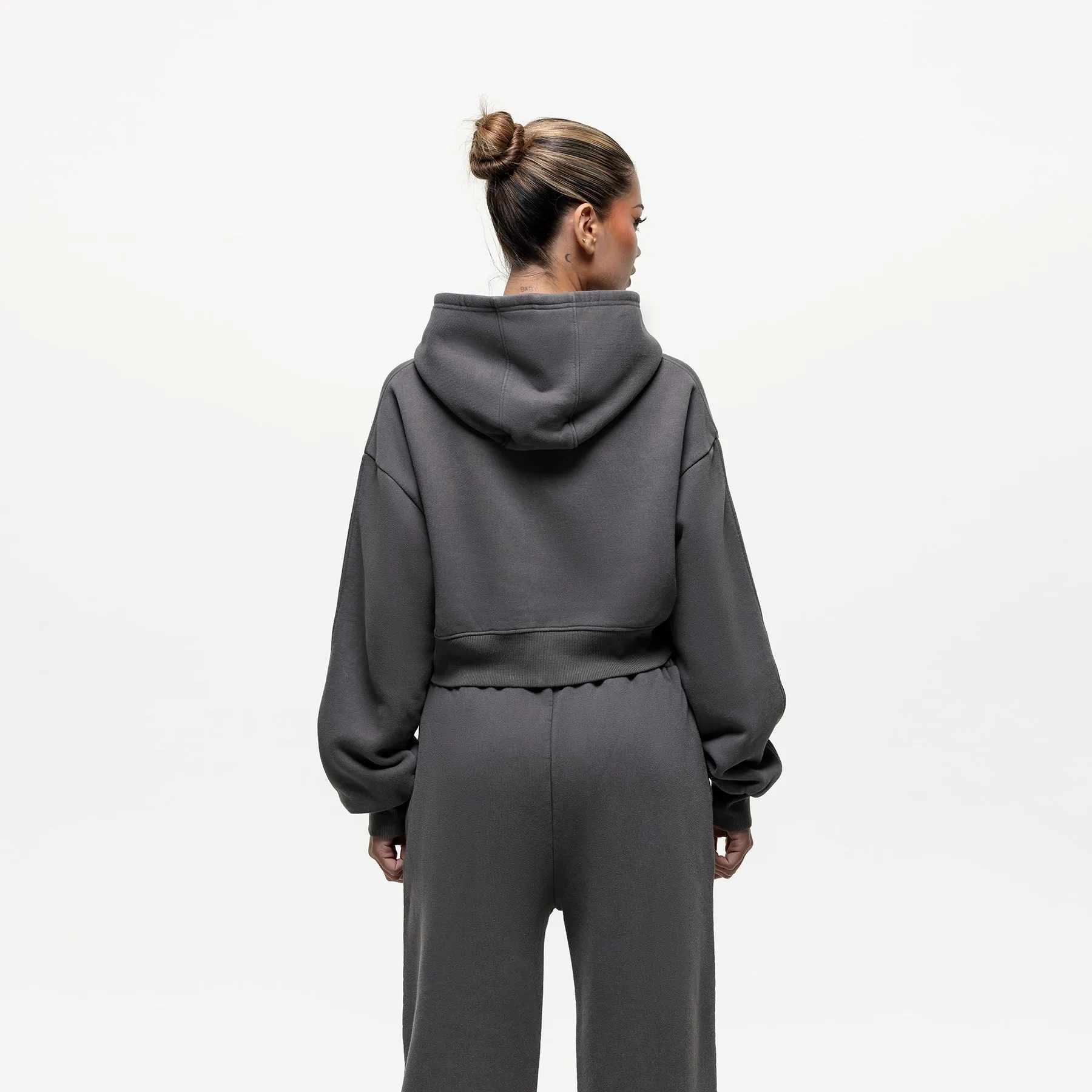 Vintage Washed Grey Zip Hoodie sold by Good For Nothing Clothing product image thumbnail 3