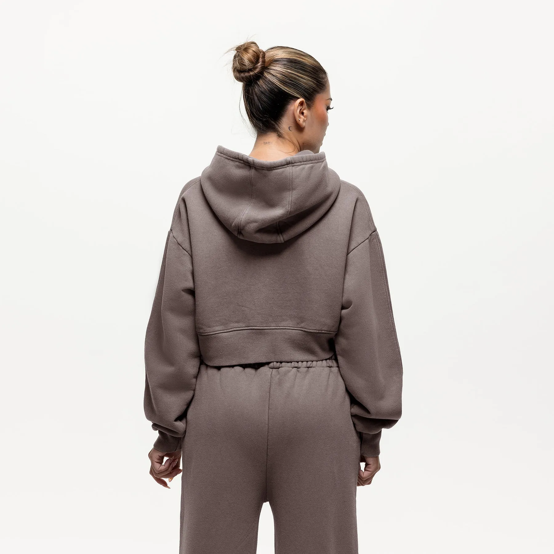 Vintage Washed Taupe Zip Hoodie sold by Good For Nothing Clothing product image thumbnail 3