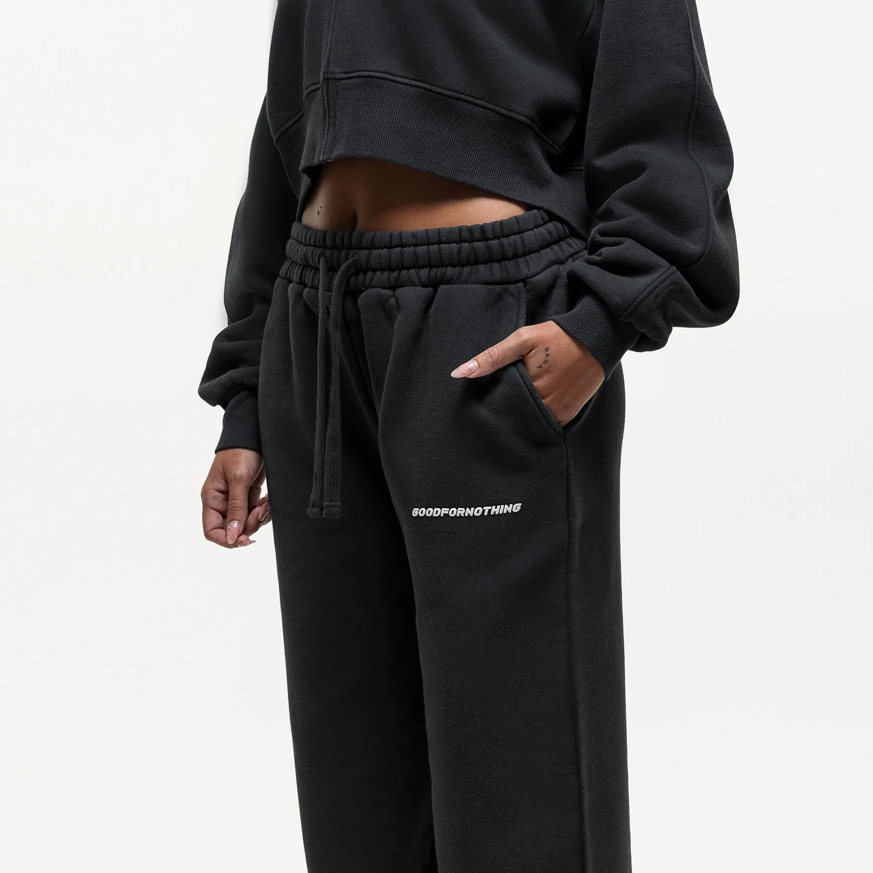 Vintage Washed Black Sweatpant sold by Good for Nothing product image thumbnail 2