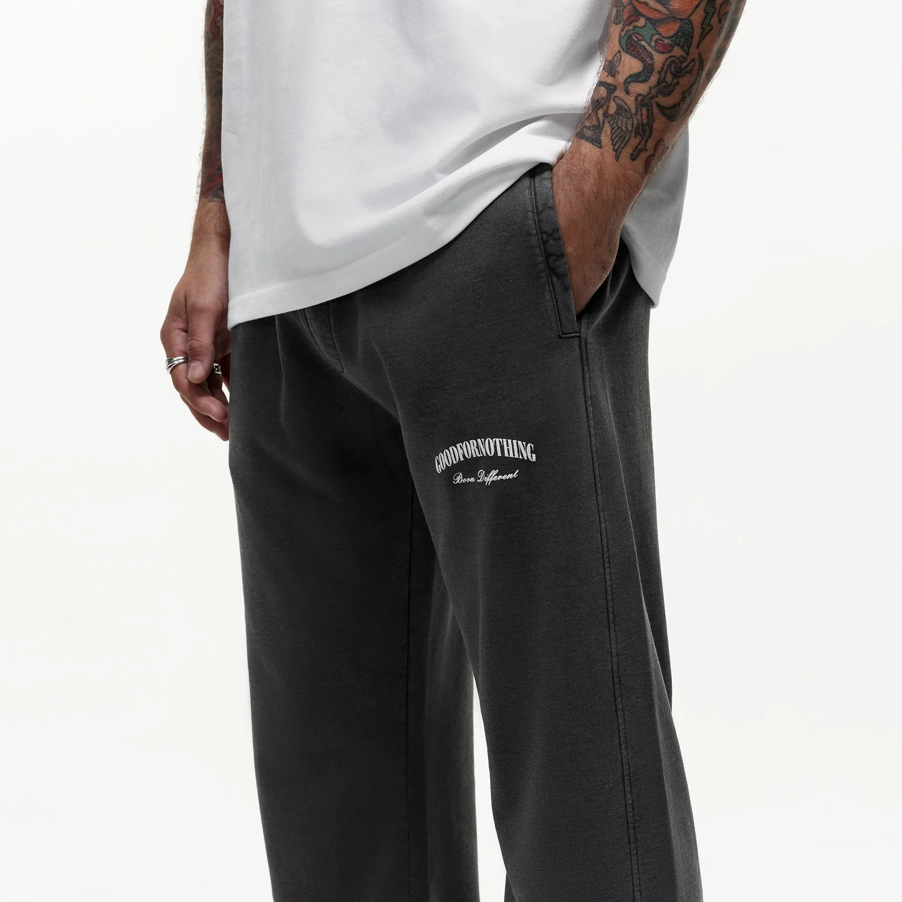 Born Different Washed Sweatpants sold by Good For Nothing Clothing product image thumbnail 4