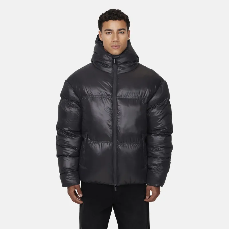 Arctic Shine Gunmetal Puffer Jacket sold by Good For Nothing Clothing
