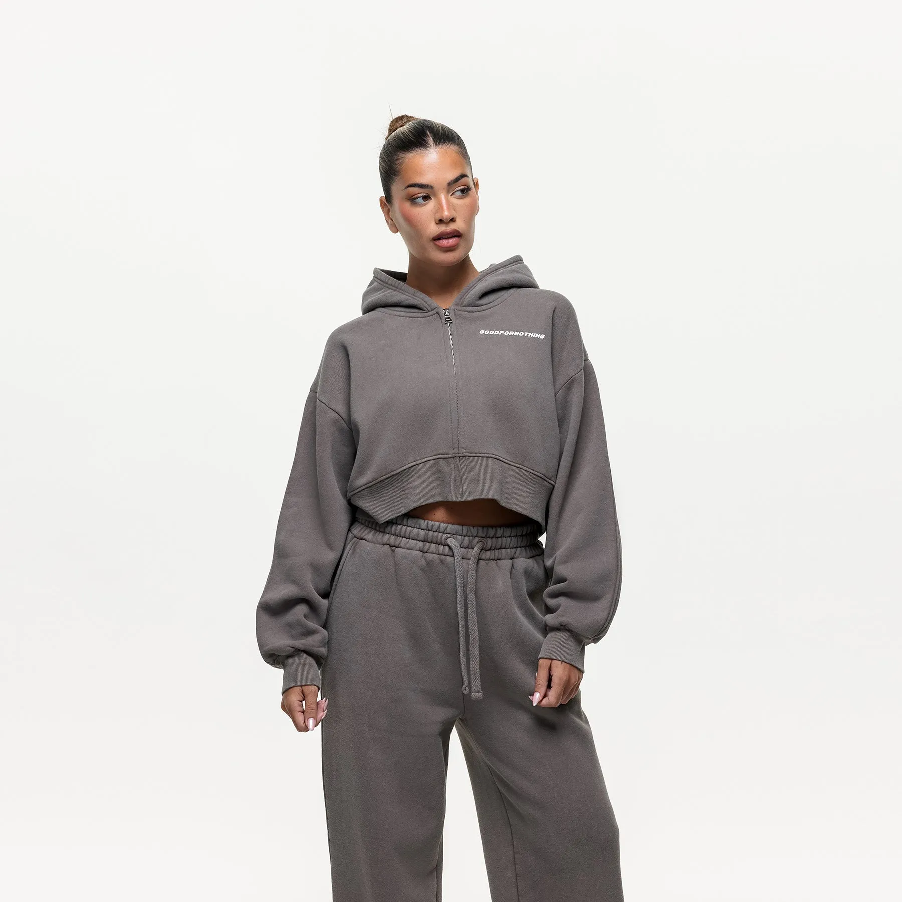 Vintage Washed Walnut Zip Hoodie sold by Good for Nothing product image thumbnail 5