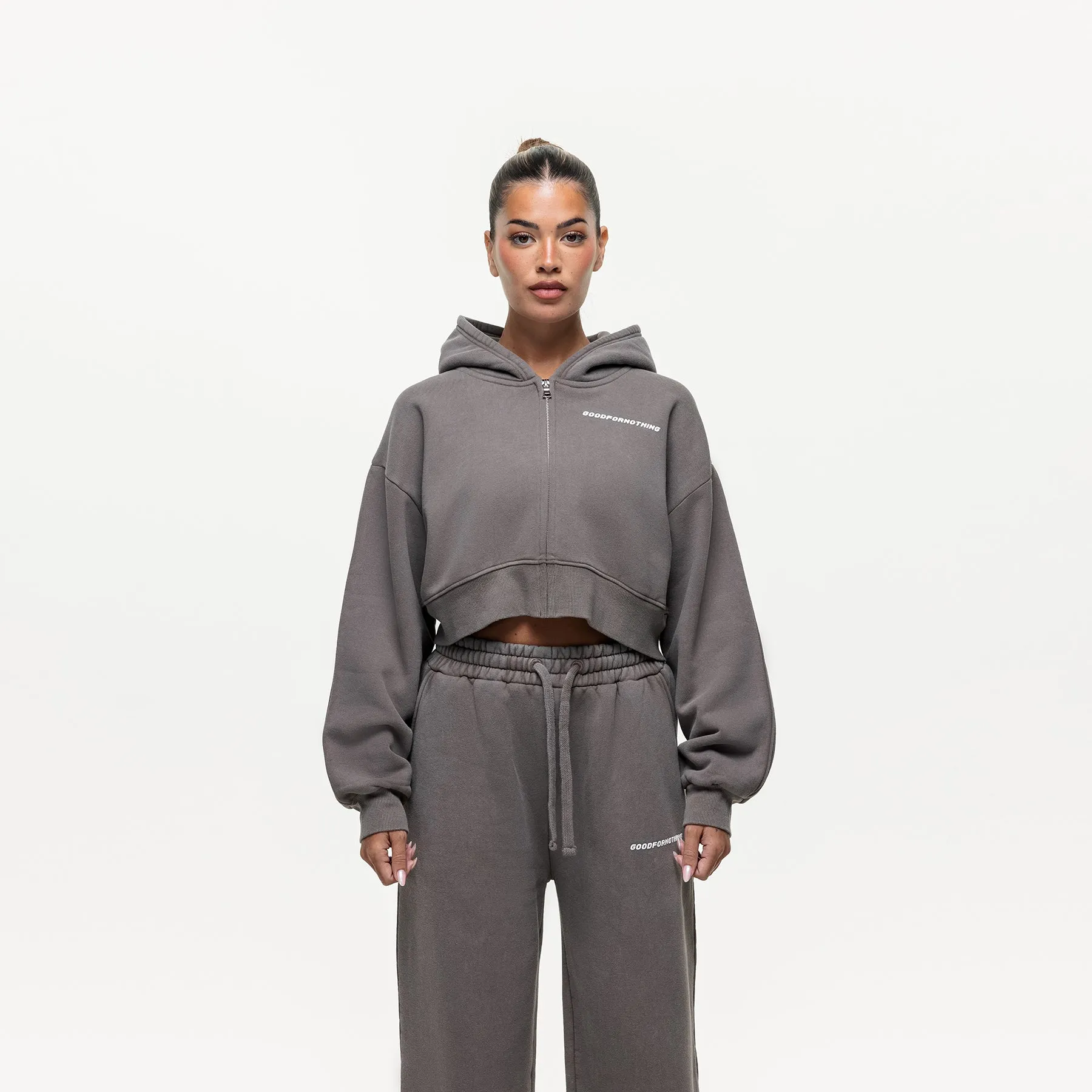 Vintage Washed Walnut Zip Hoodie sold by Good for Nothing