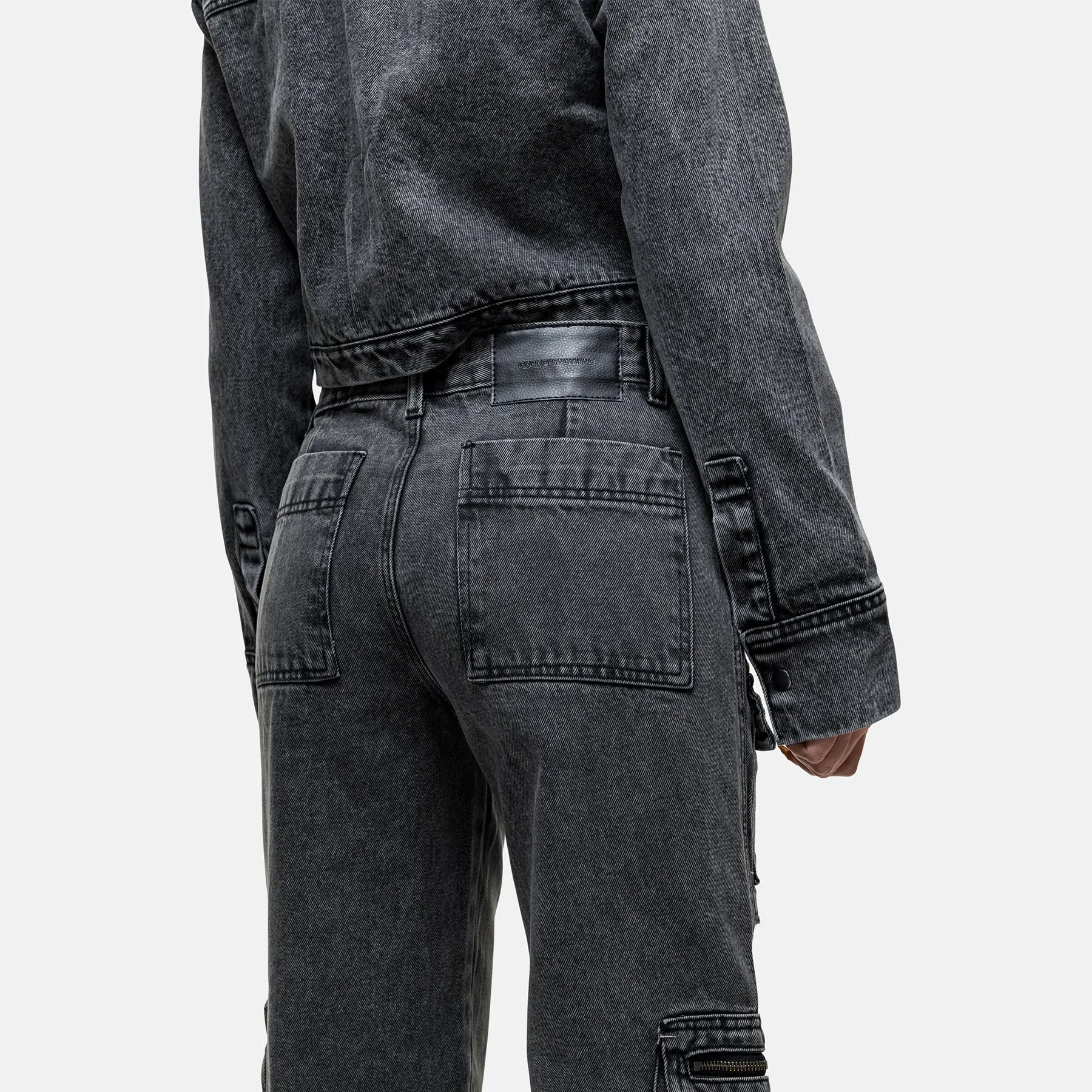 Industry Washed Grey Denim Jeans sold by Good For Nothing Clothing product image thumbnail 5