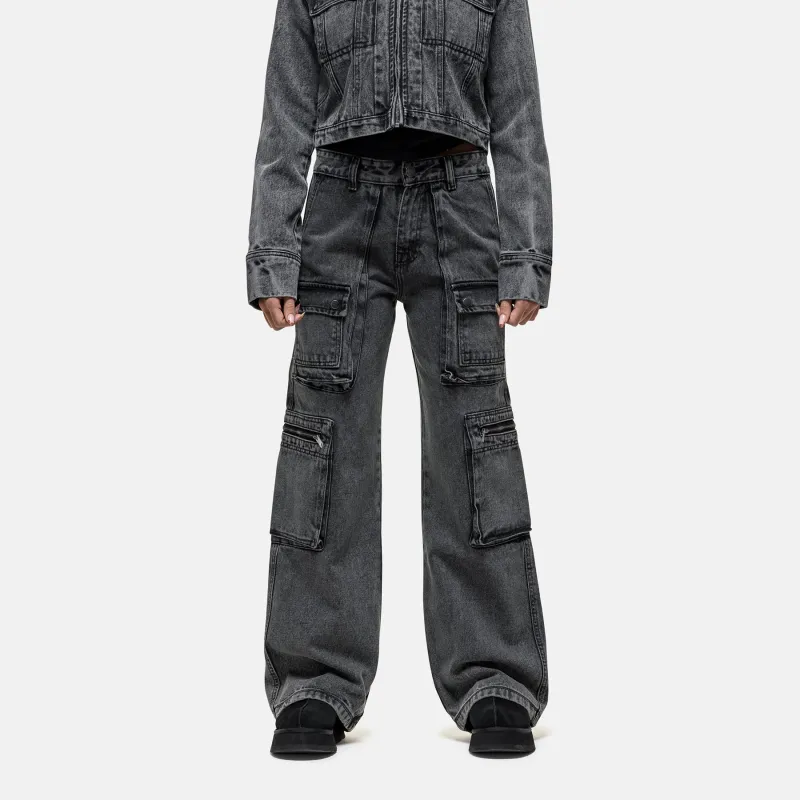 Industry Washed Grey Denim Jeans sold by Good For Nothing Clothing