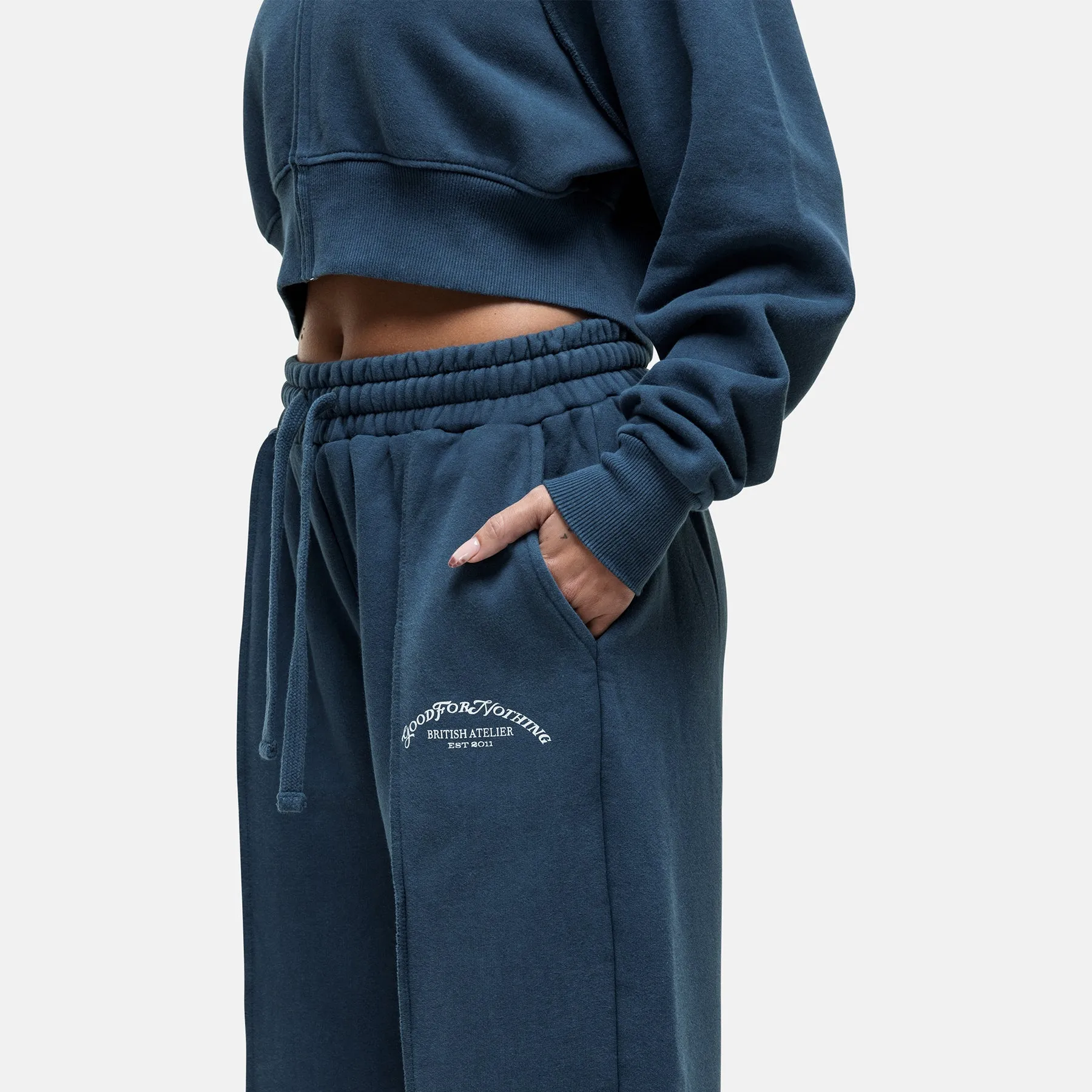 Raw Seam Vintage Blue Sweatpants sold by Good For Nothing Clothing product image thumbnail 3