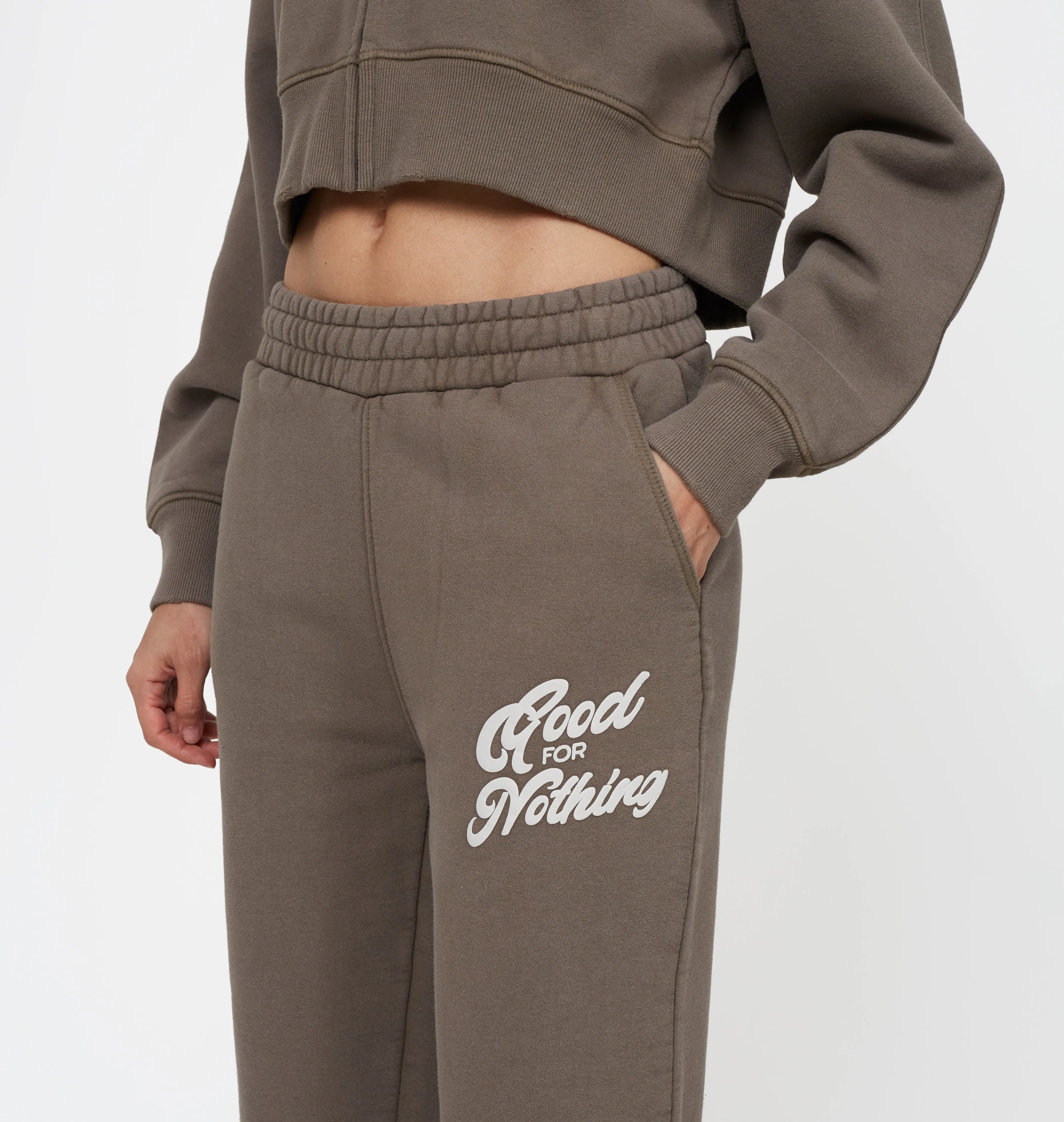 Authentic Taupe Sweatpant sold by Good For Nothing Clothing product image thumbnail 4