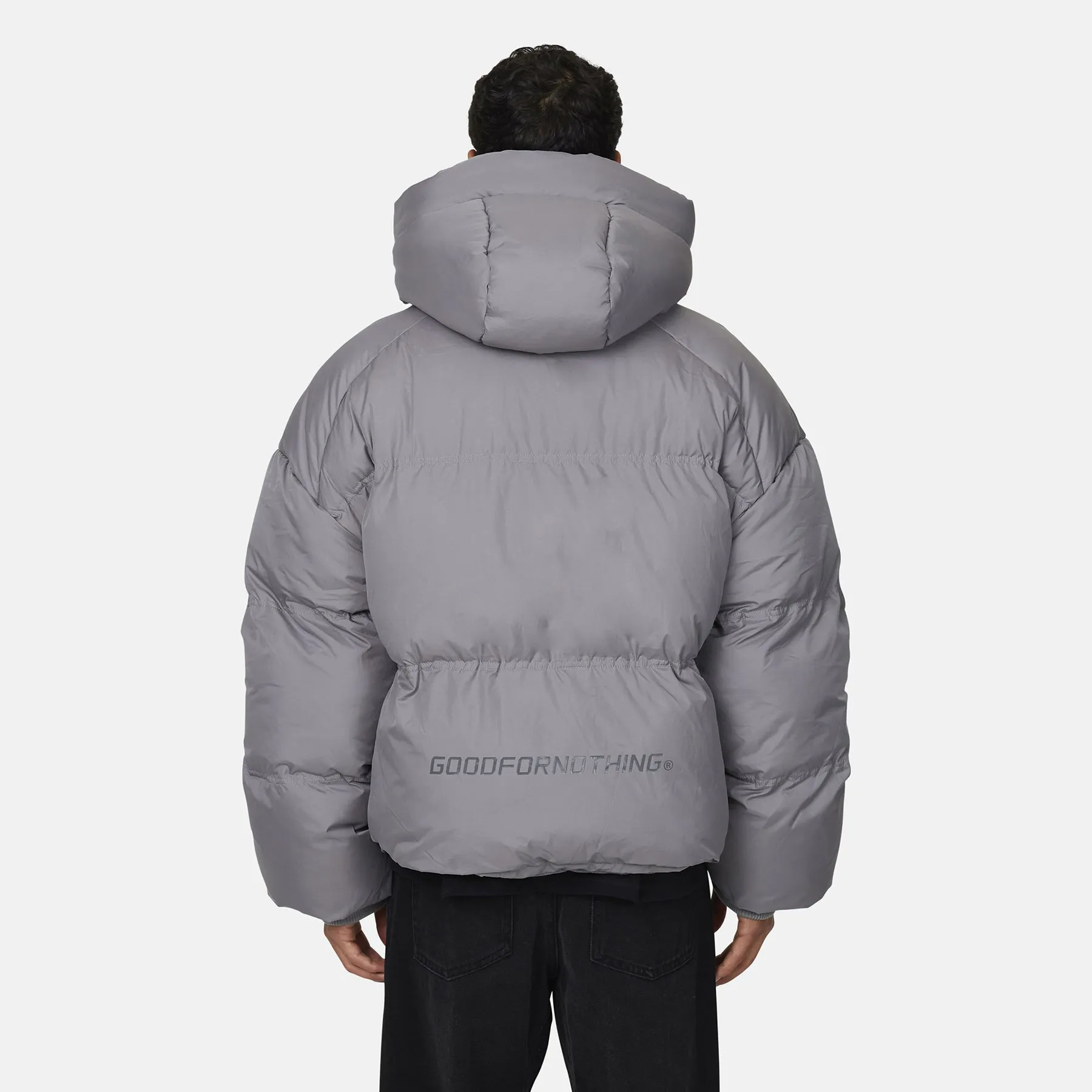 Squad Ripstop Grey Puffer Jacket sold by Good for Nothing product image thumbnail 4