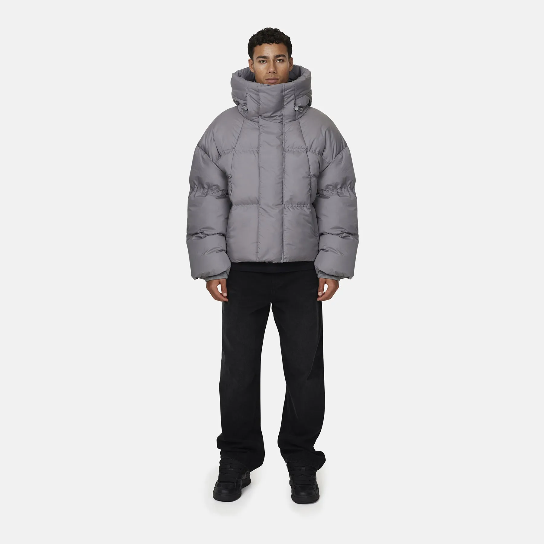 Squad Ripstop Grey Puffer Jacket sold by Good for Nothing product image thumbnail 3
