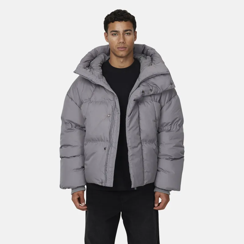 Squad Ripstop Grey Puffer Jacket sold by Good For Nothing Clothing