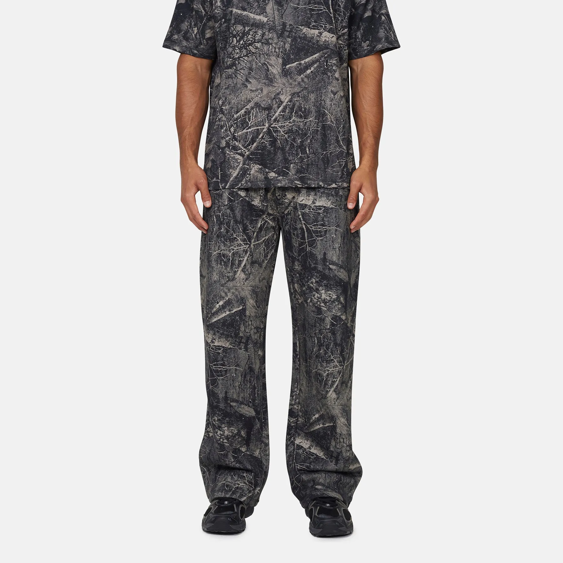 Woodland Camo Black Sweatpants sold by Good For Nothing Clothing
