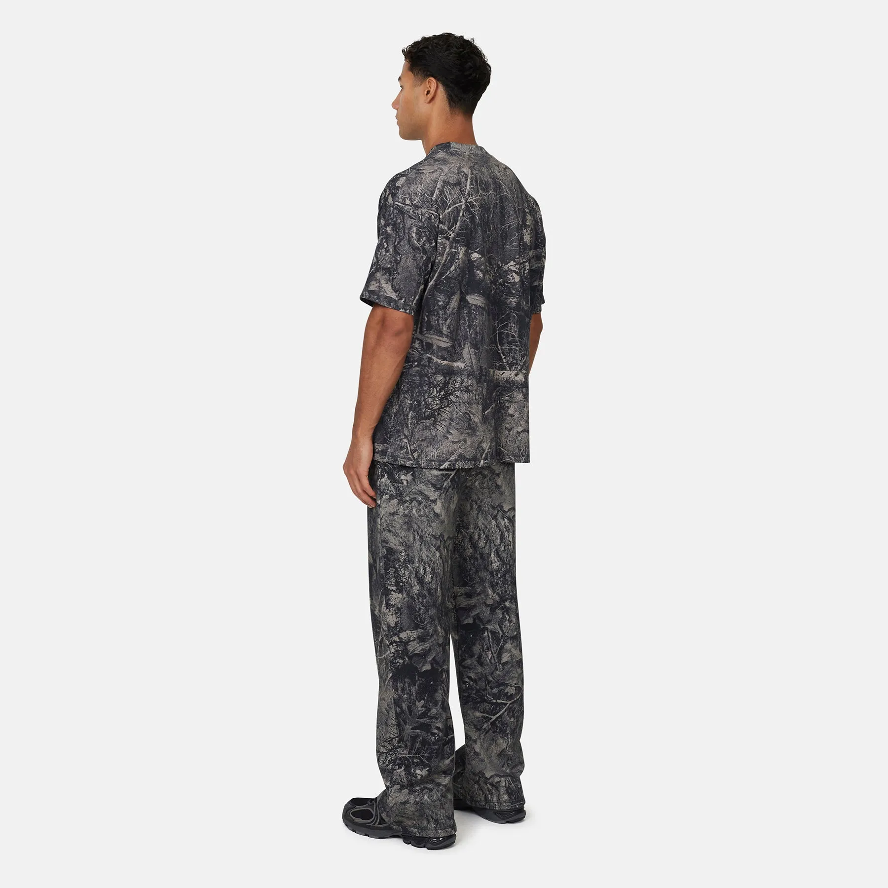 Woodland Camo Black Sweatpants sold by Good For Nothing Clothing product image thumbnail 4