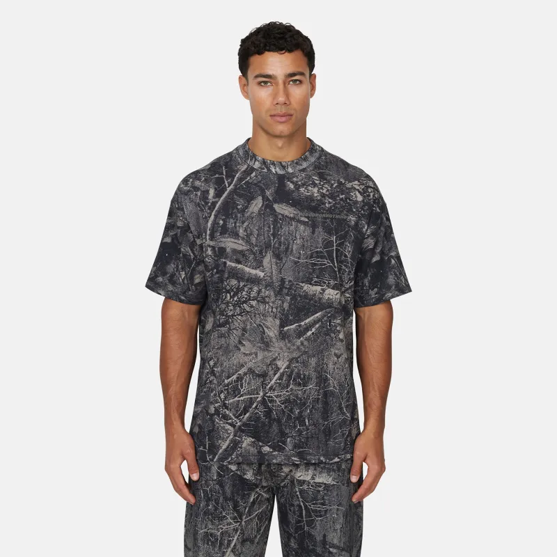 Woodland Camo Black T-shirt made by Good For Nothing Clothing