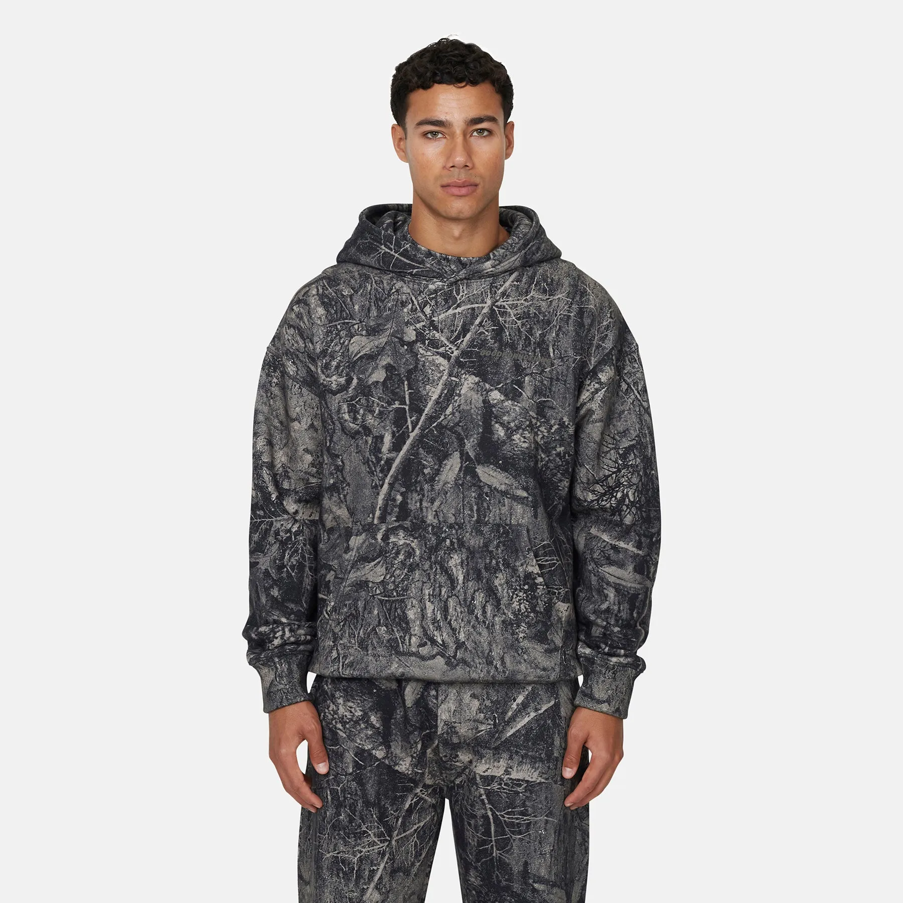 Woodland Camo Black Hoodie sold by Good for Nothing