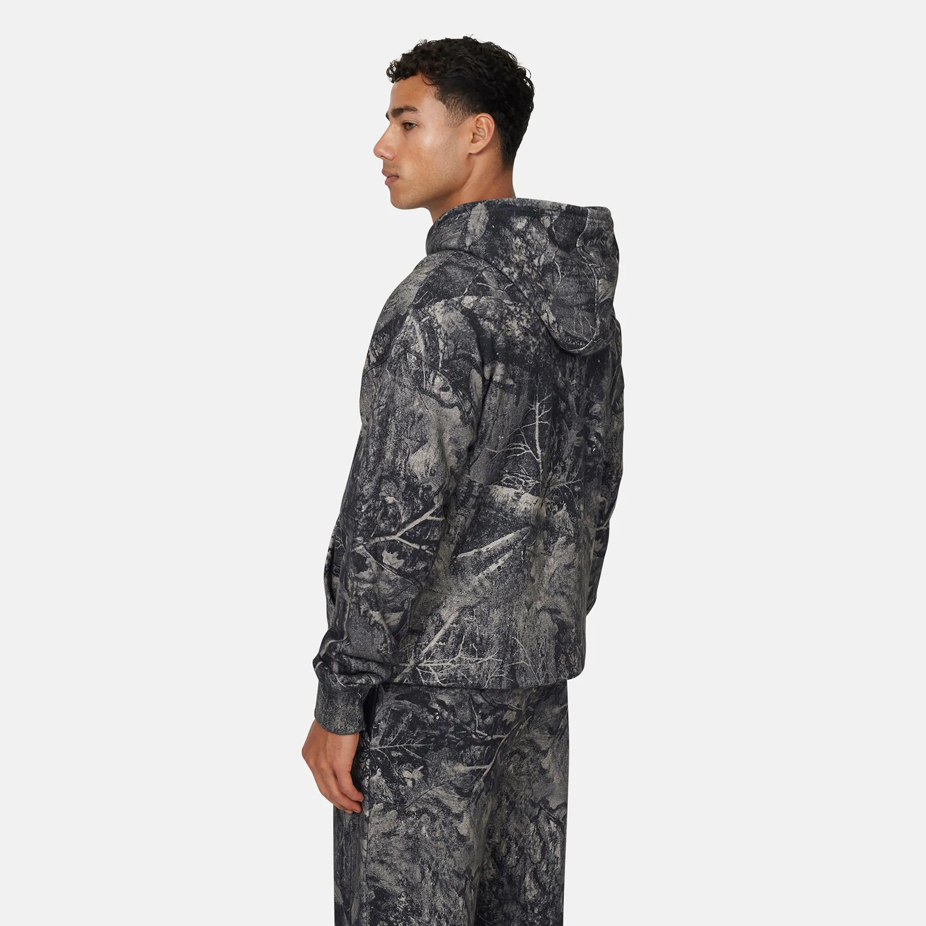 Woodland Camo Black Hoodie sold by Good for Nothing product image thumbnail 2