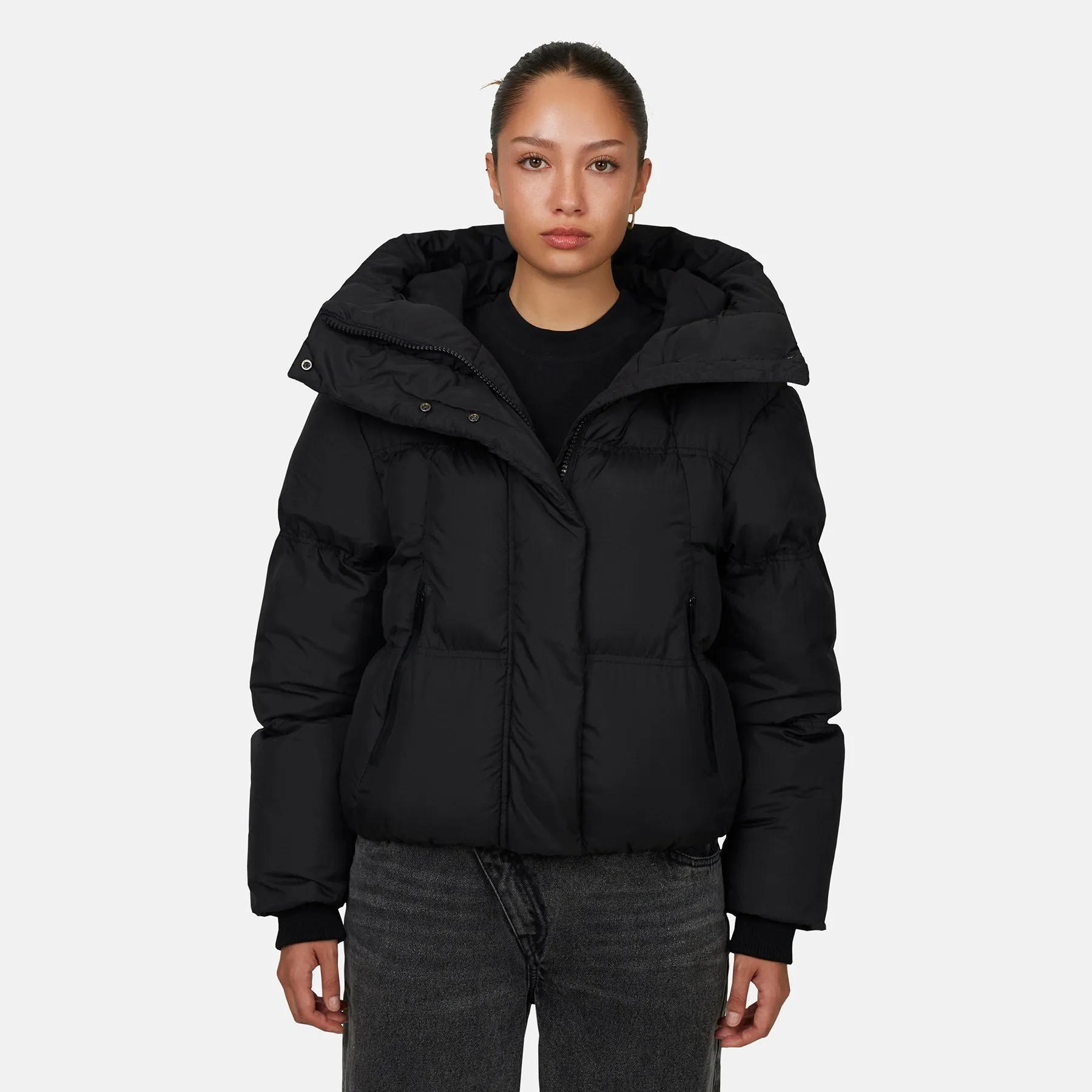 Squad Ripstop Black Puffer Jacket sold by Good For Nothing Clothing