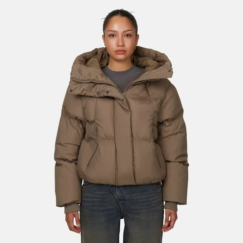Squad Ripstop Taupe Puffer Jacket sold by Good For Nothing Clothing