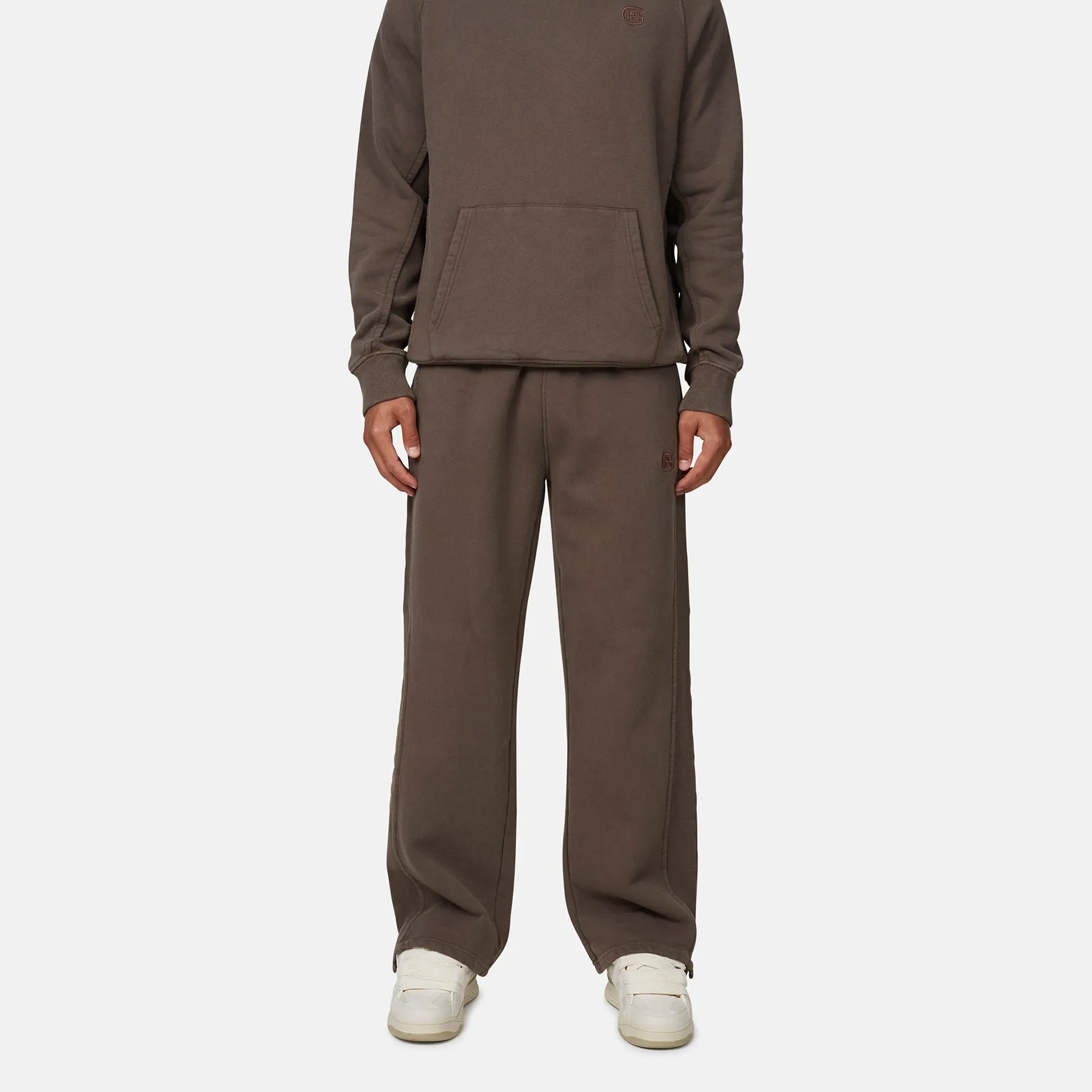 Monogram Brown Split Hem Jogger sold by Good For Nothing Clothing product image thumbnail 2