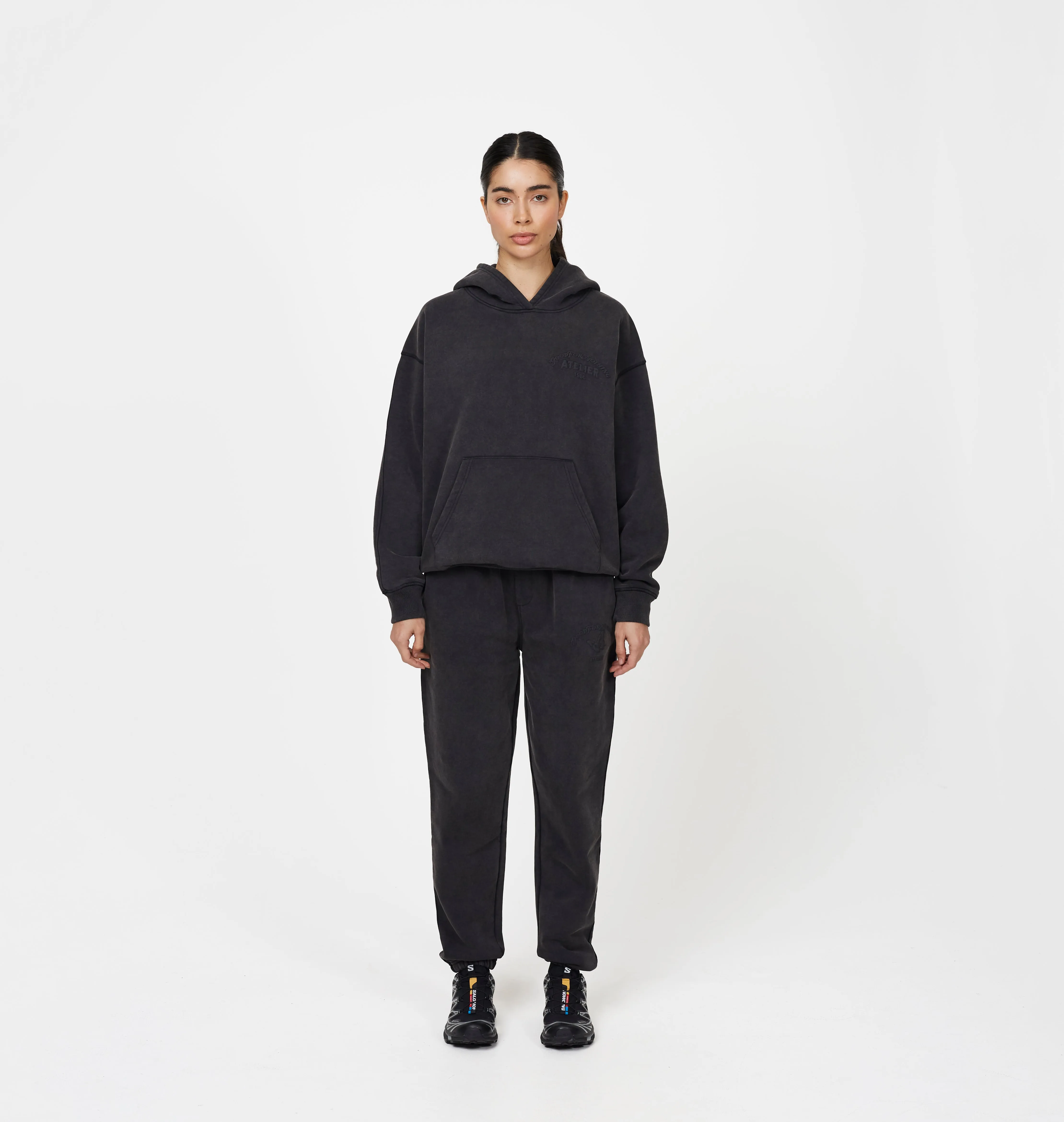 Float Butterfly Washed Black Hoodie sold by Good For Nothing Clothing product image thumbnail 4