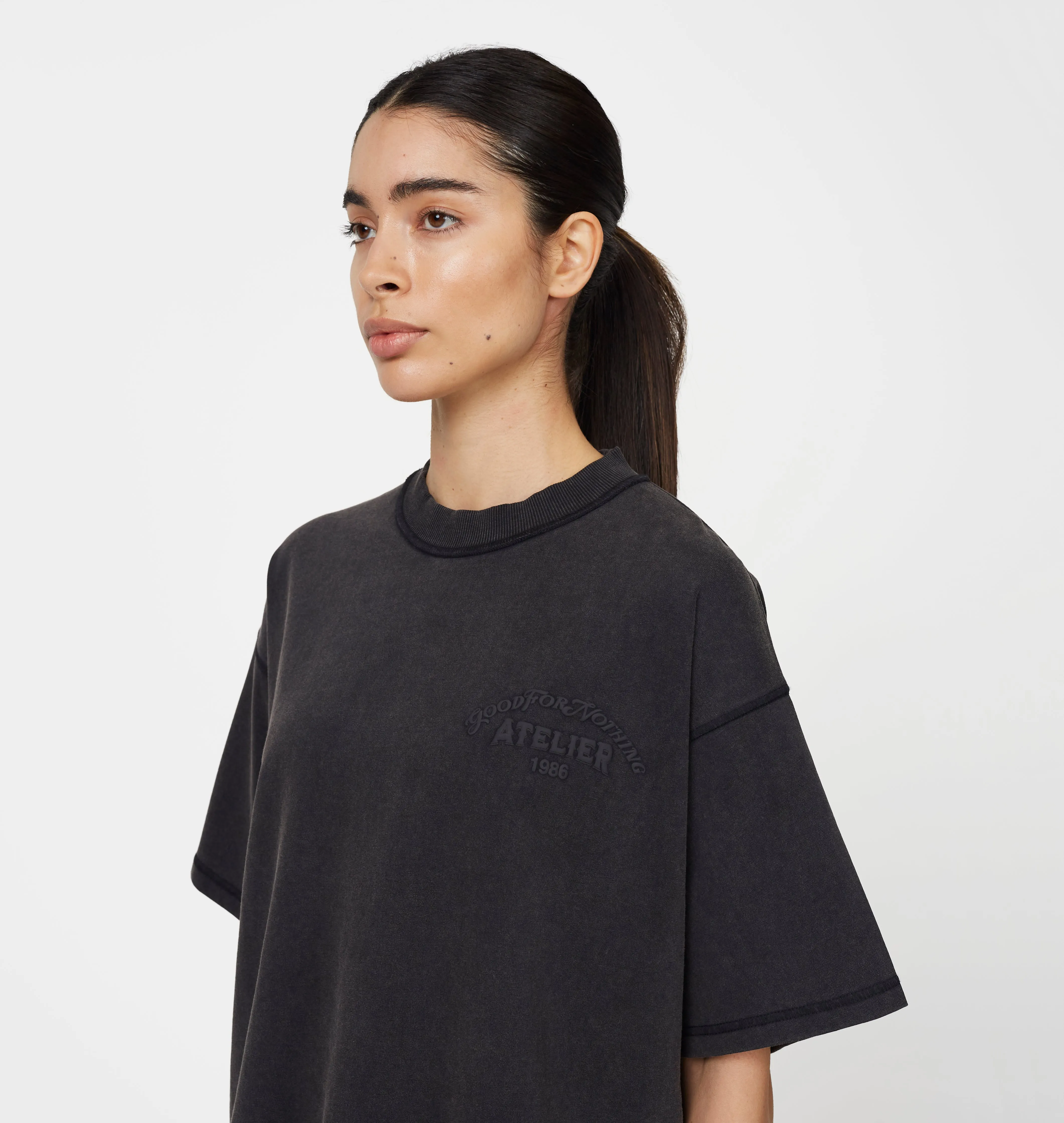 Float Butterfly Washed Black T-shirt sold by Good For Nothing Clothing product image thumbnail 3