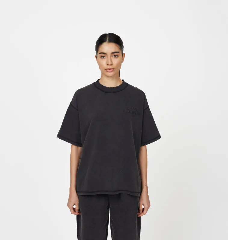 Float Butterfly Washed Black T-shirt sold by Good For Nothing Clothing