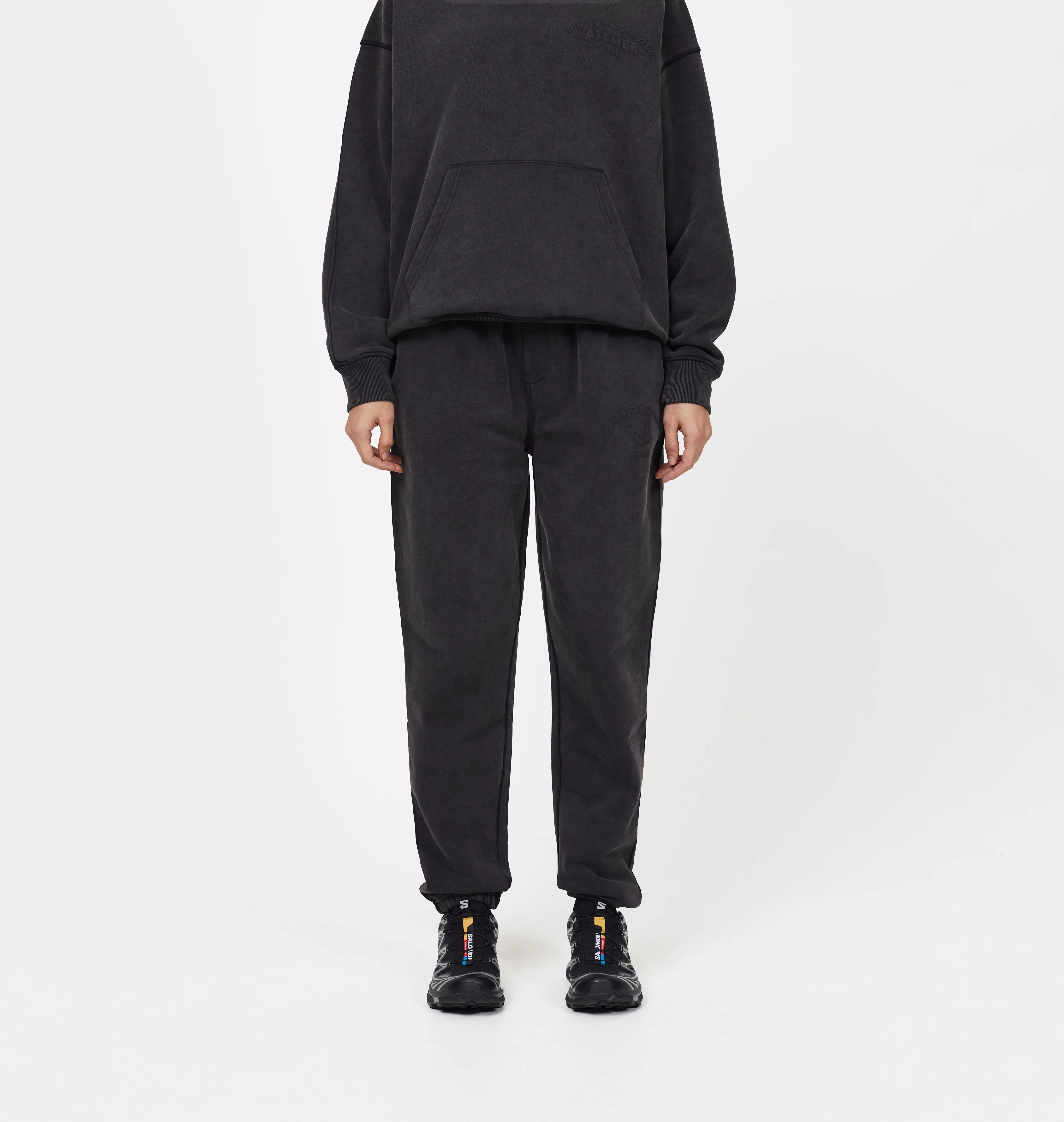 Float Butterfly Washed Black Sweatpants sold by Good For Nothing Clothing