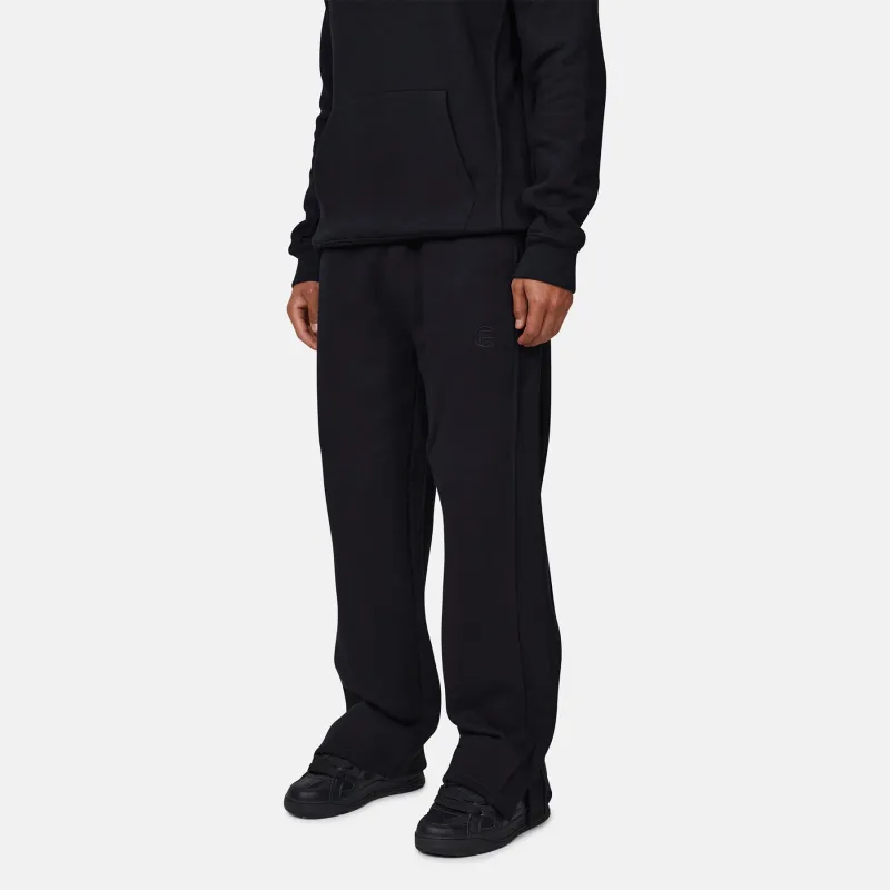 Monogram Black Split Hem Jogger sold by Good For Nothing Clothing