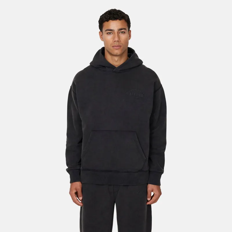 Float Butterfly Washed Black Hoodie sold by Good For Nothing Clothing