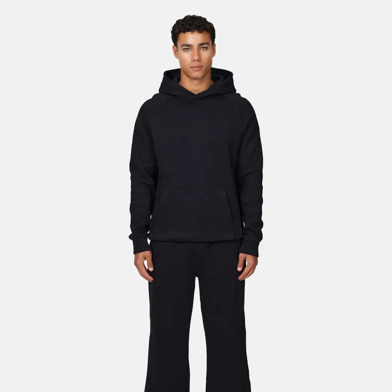 Monogram Black Pullover Hoodie sold by Good For Nothing Clothing