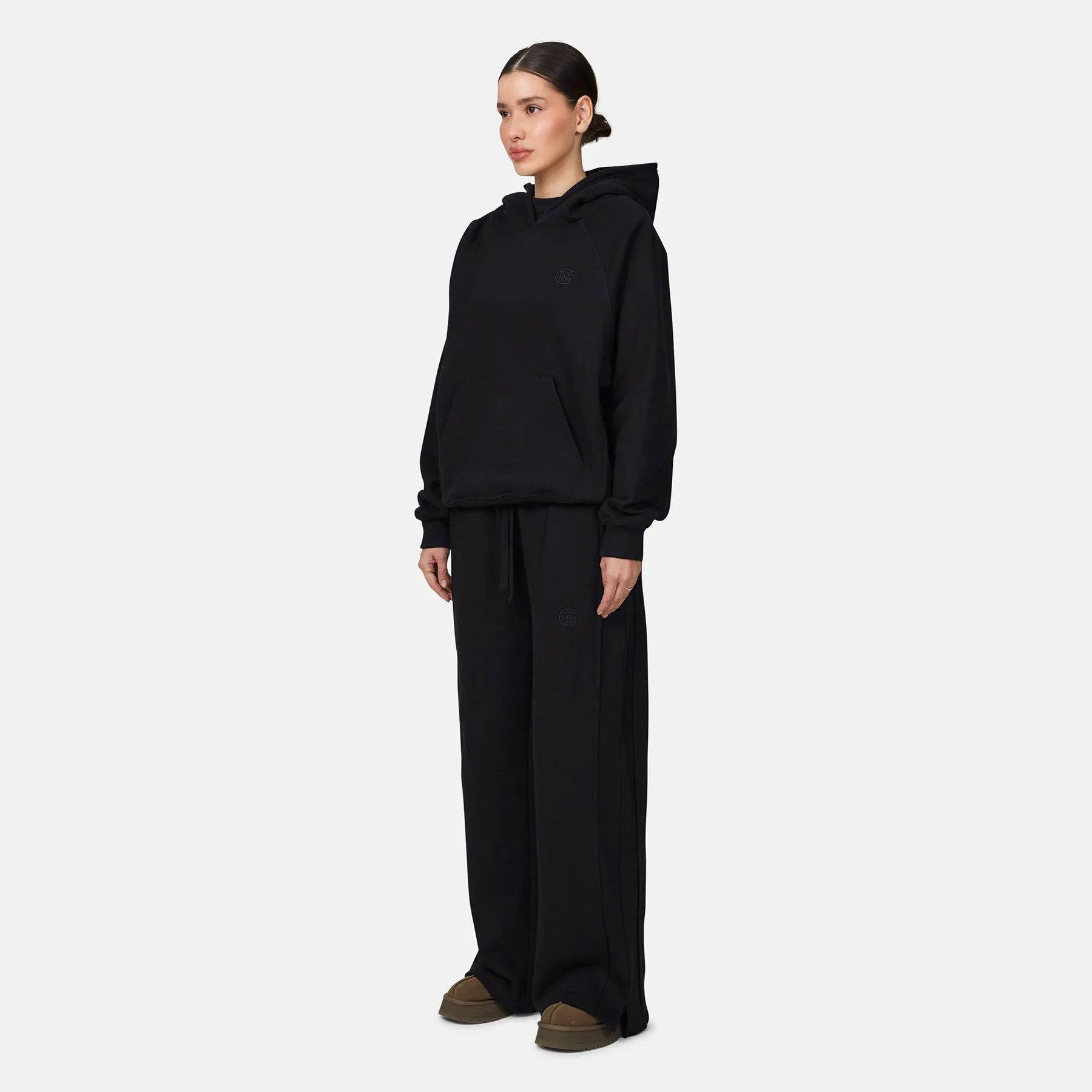Monogram Black Split Hem Jogger sold by Good for Nothing product image thumbnail 2