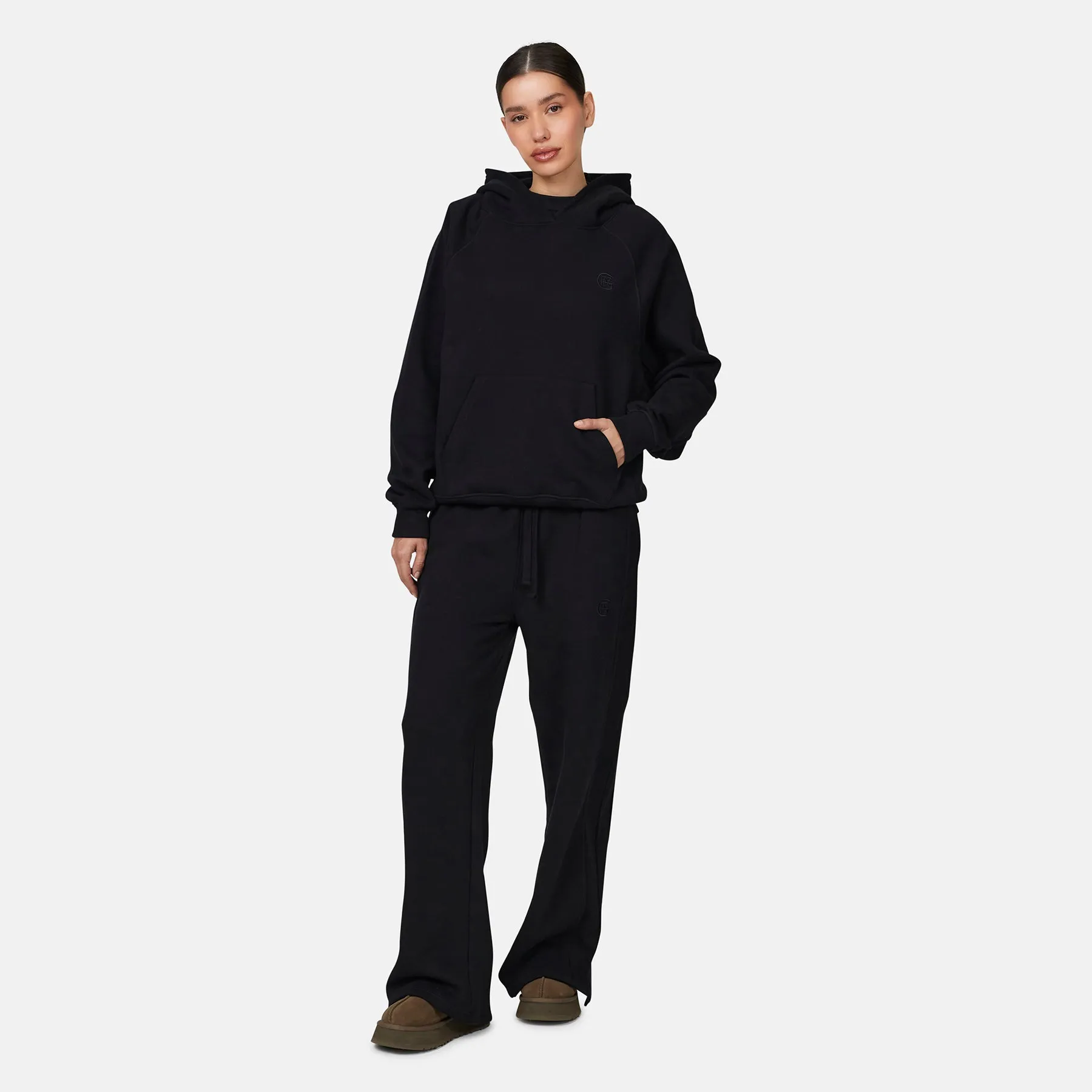Monogram Black Split Hem Jogger sold by Good for Nothing product image thumbnail 3