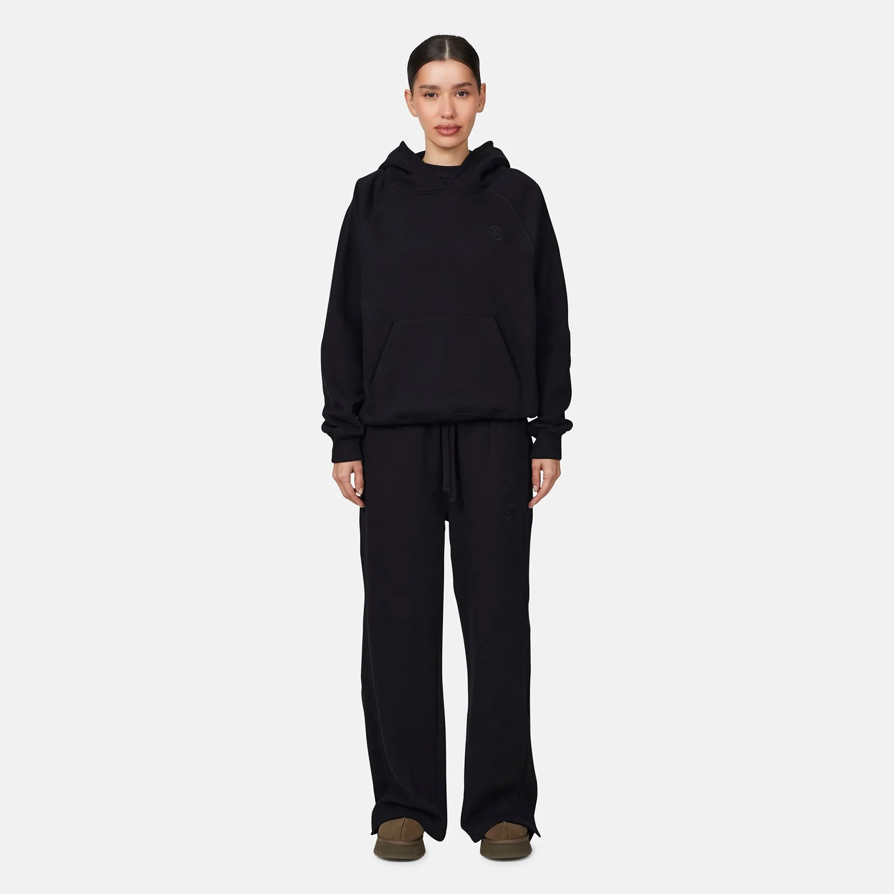 Monogram Black Pullover Hoodie sold by Good For Nothing Clothing product image thumbnail 4