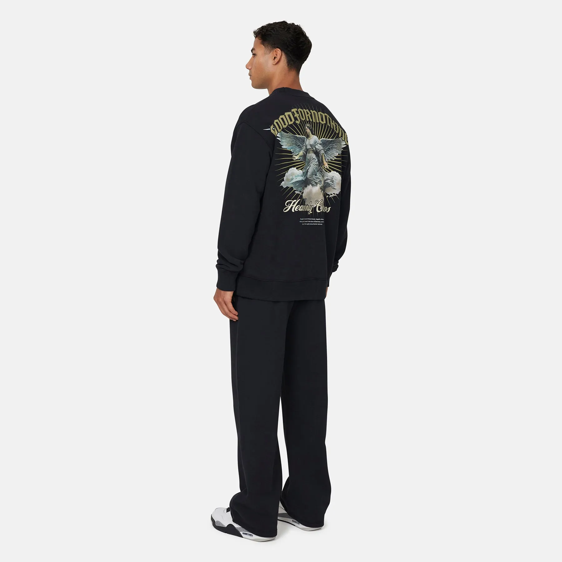 Heavenly Chaos Black Sweatshirt sold by Good For Nothing Clothing product image thumbnail 3