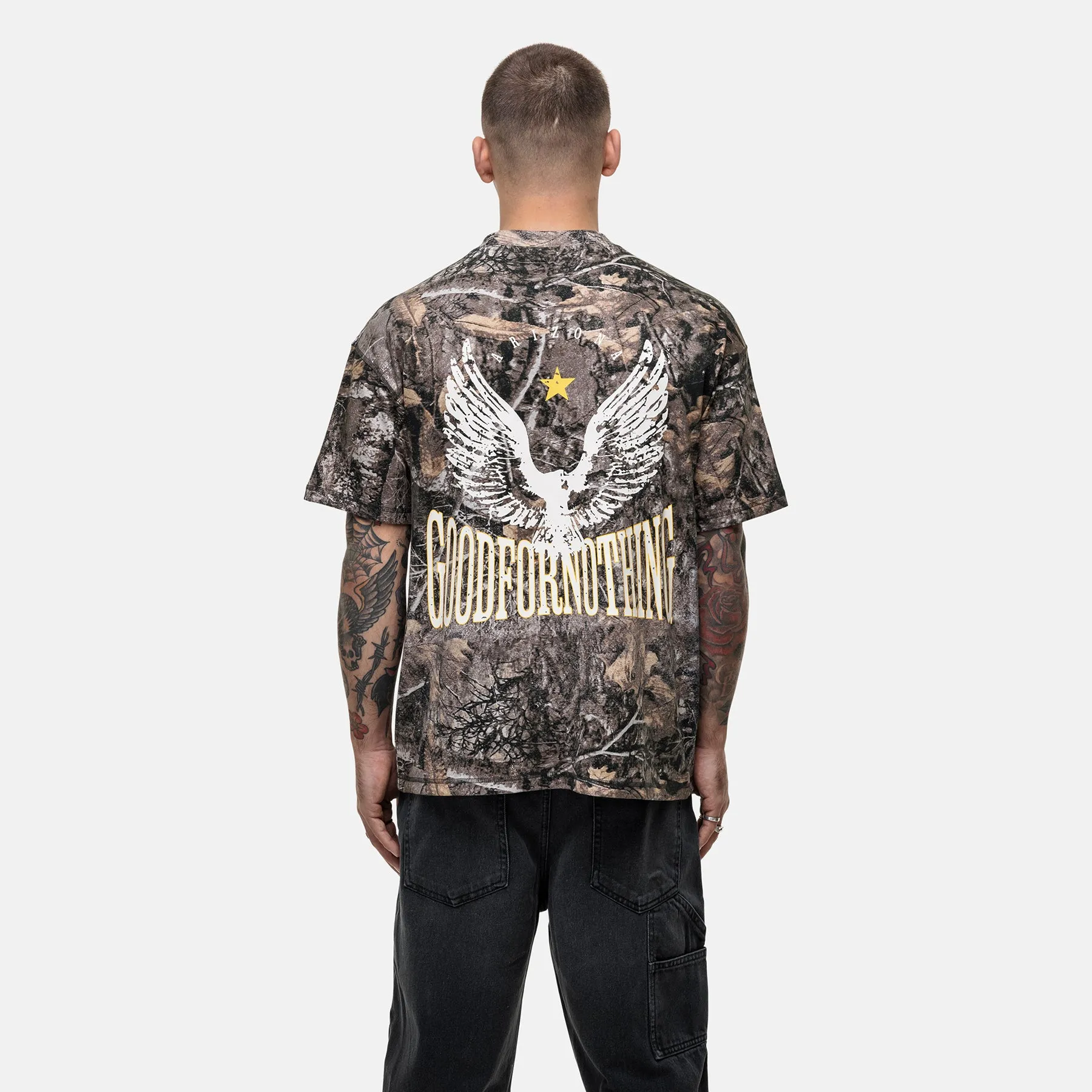 Arizona Woodland Camo T-shirt sold by Good For Nothing Clothing