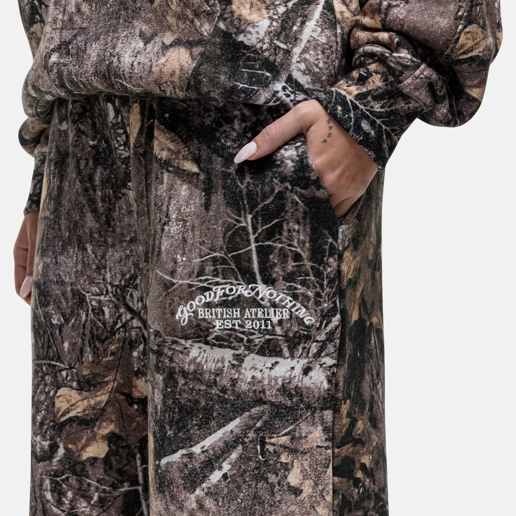 Woodland Camo Sweatpants sold by Good For Nothing Clothing product image thumbnail 4