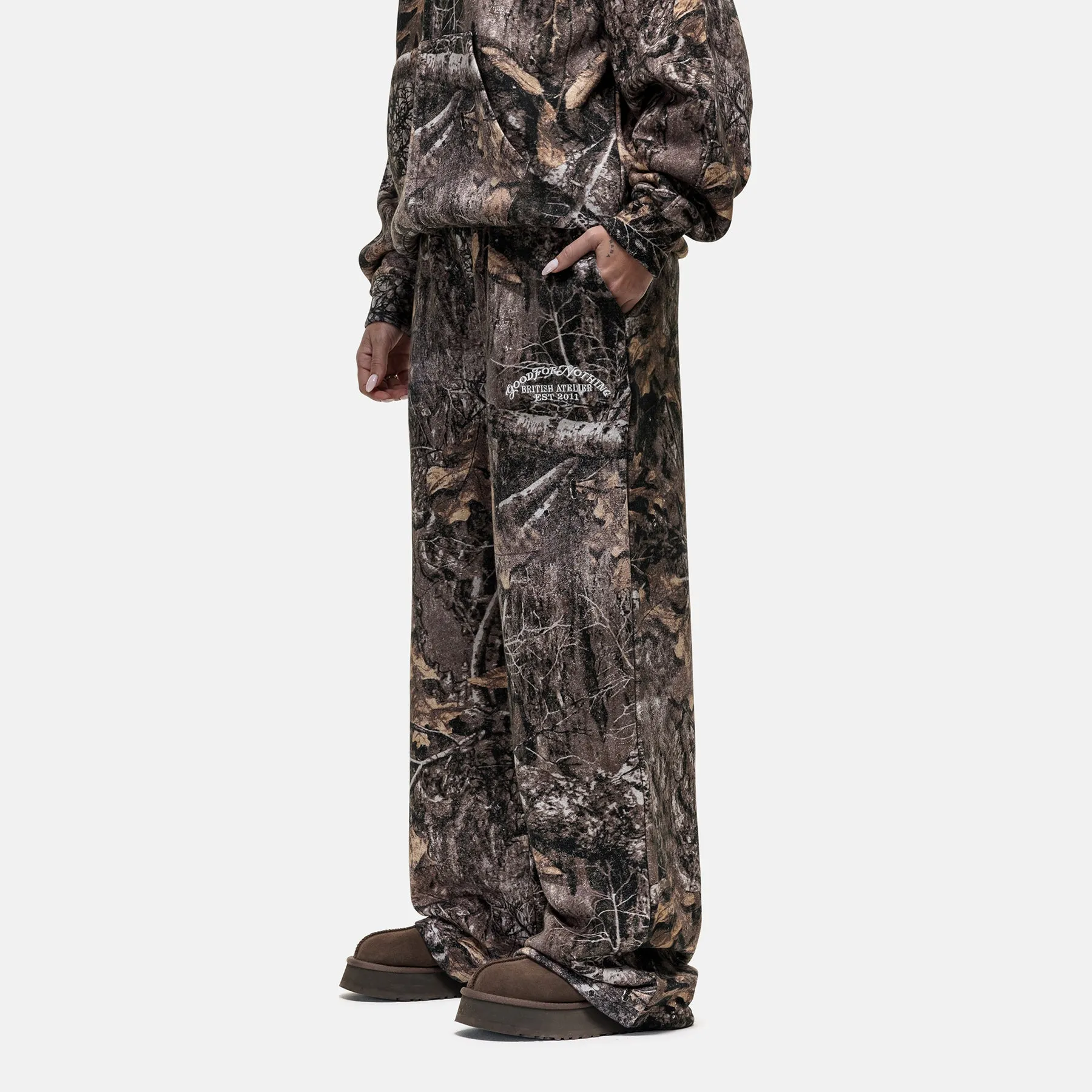 Woodland Camo Sweatpants sold by Good For Nothing Clothing product image thumbnail 2