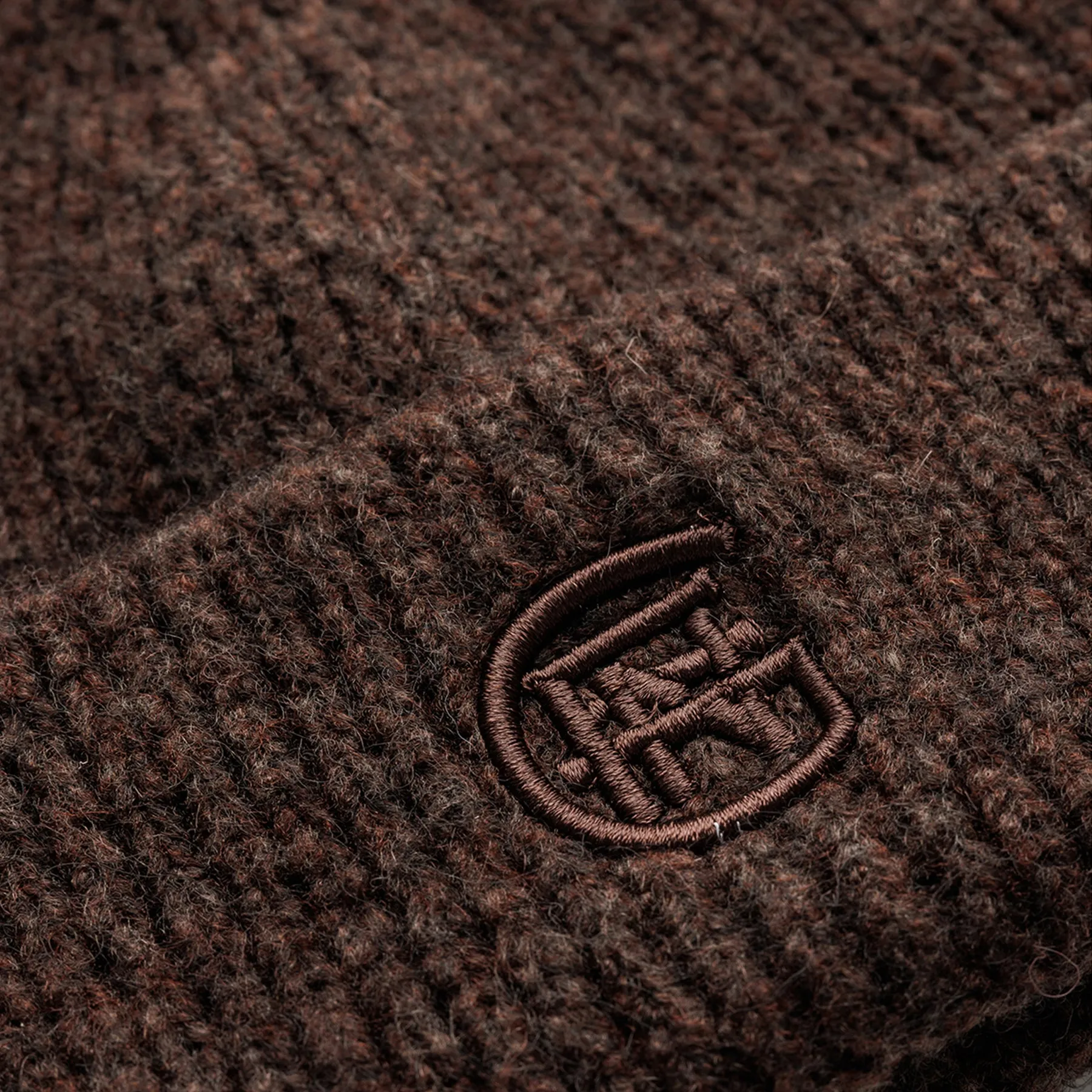 Monogram Brown Beanie sold by Good For Nothing Clothing product image thumbnail 3