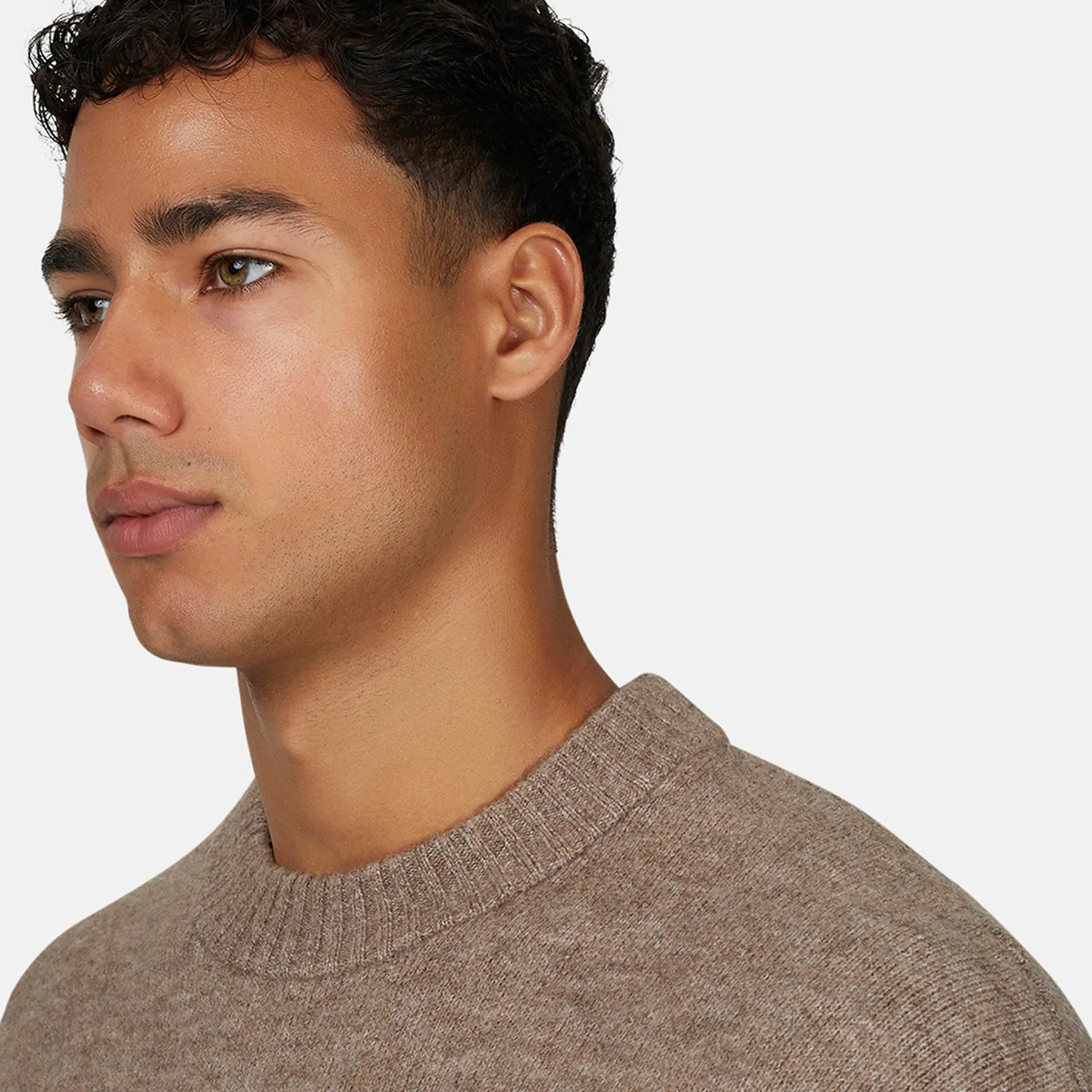 Monogram Fluffy Knit Taupe Jumper sold by Good for Nothing product image thumbnail 4
