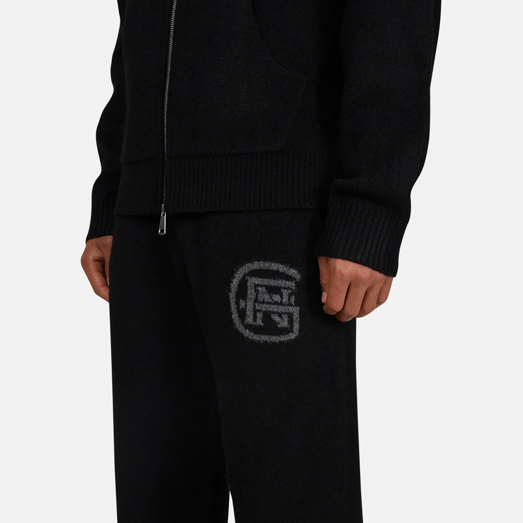Monogram Fluffy Knit Black Pants sold by Good for Nothing product image thumbnail 3