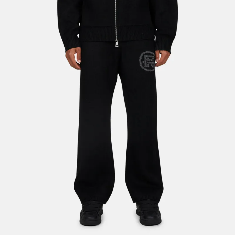 Monogram Fluffy Knit Black Pants sold by Good for Nothing