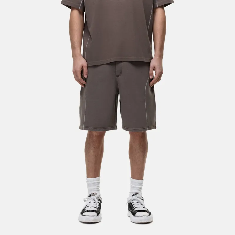 Overlock Washed Taupe Shorts made by Good For Nothing Clothing