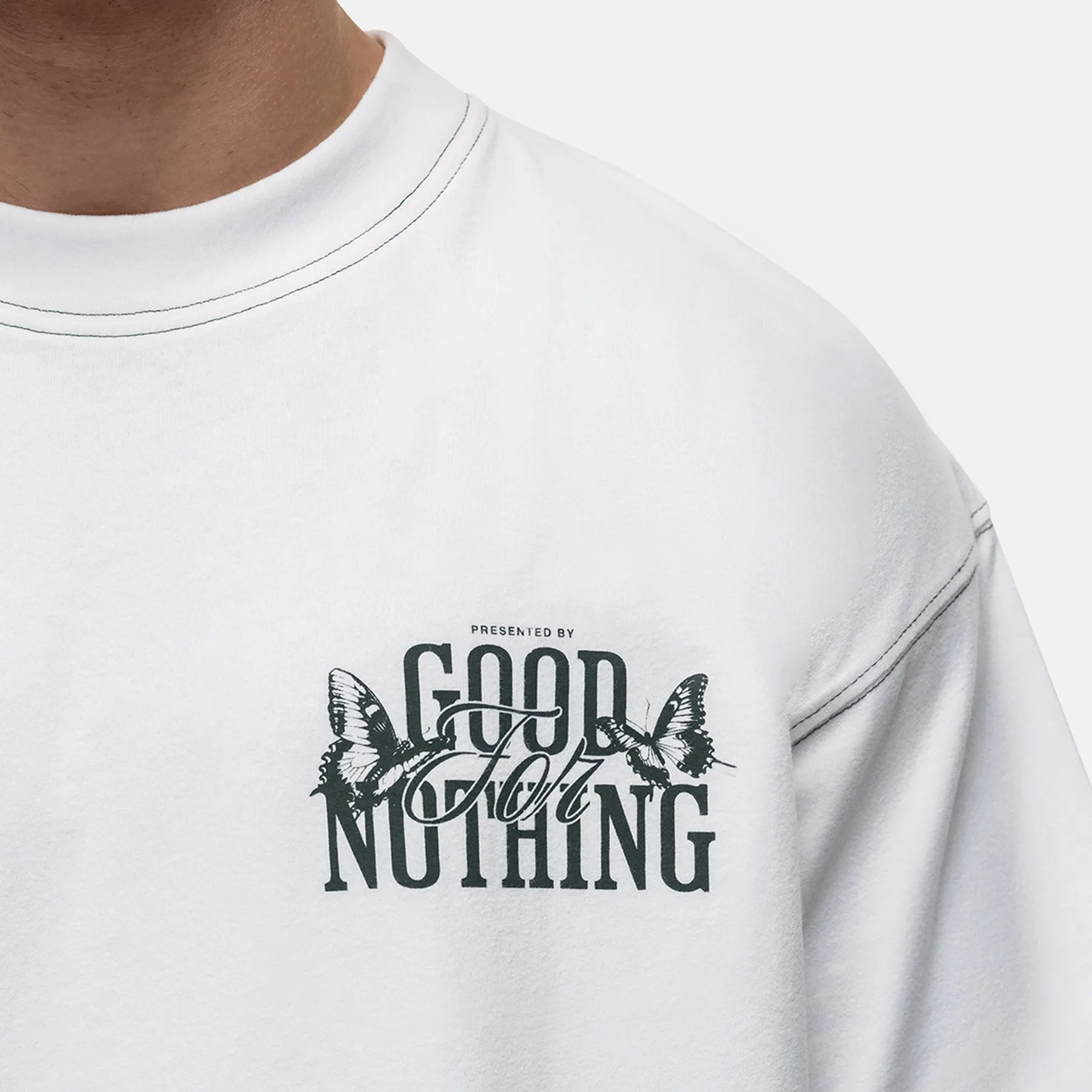 Dakota Butterfly White T-shirt sold by Good for Nothing product image thumbnail 3
